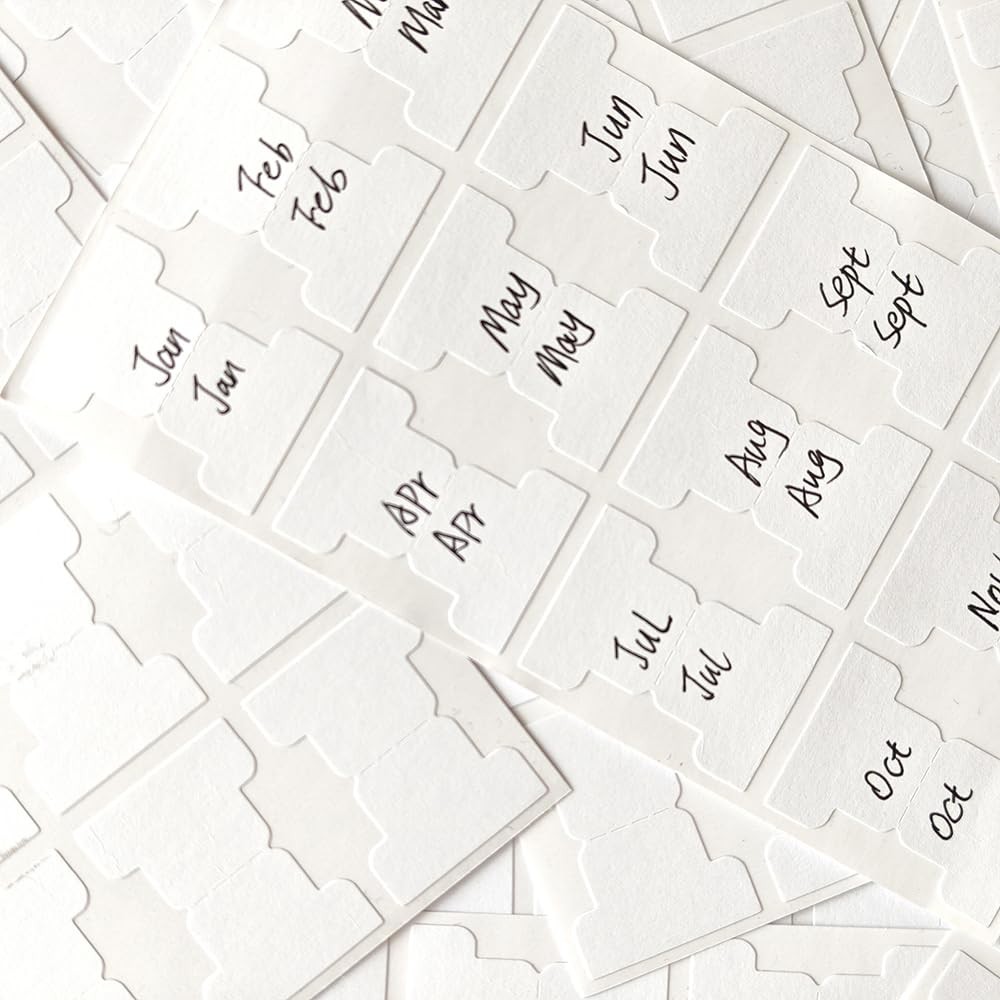 420 PCS White Writable Index Tabs, 35 Sheets 3.35 x 6.02 inches,