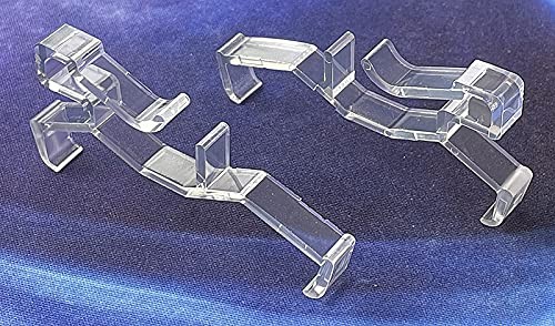Valance Clips 10pcs 2.5inch Clear Plastic Hidden Retainer 2.5inch,