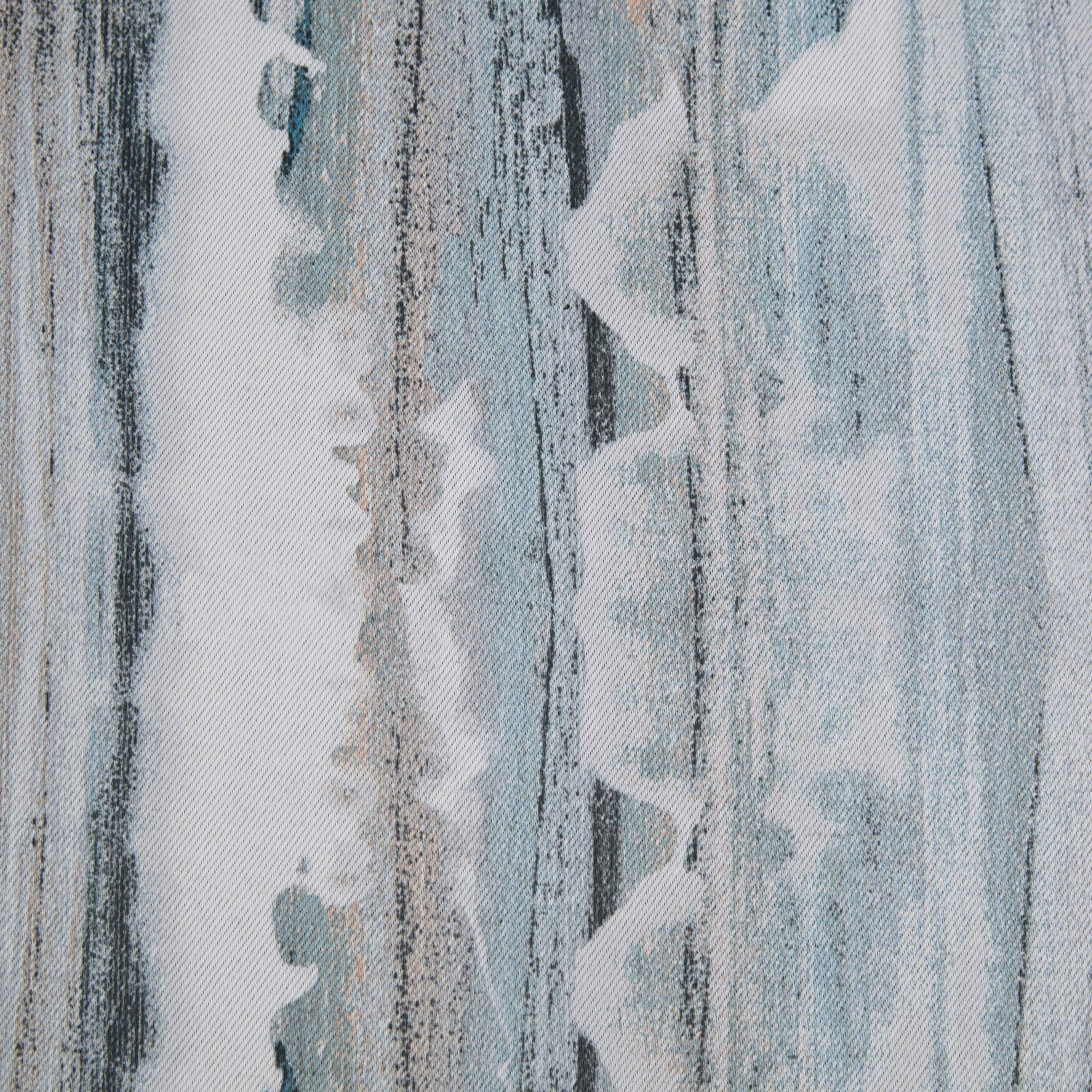 Artifact Abstract Painting Blackout Grommet Curtain Panel, 40″ x 63″, Blue