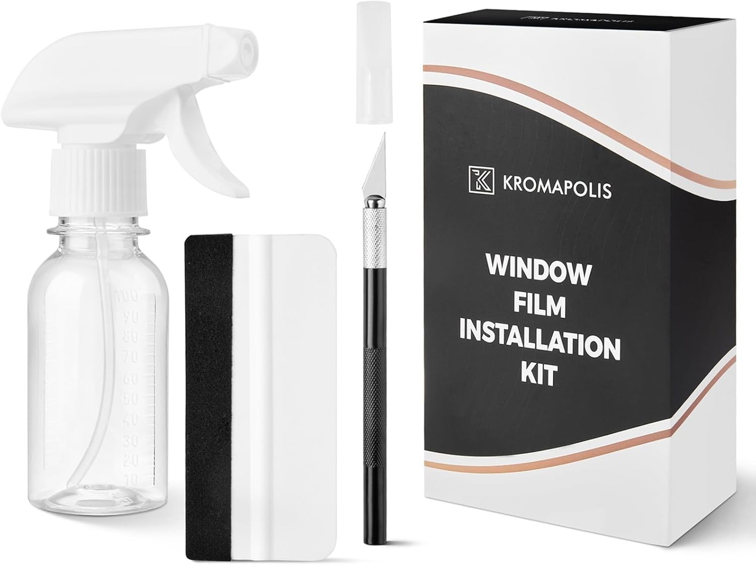 Window Tint Kit, 3 Pieces Window Film Installation Kit for Car & Glass, Compl…