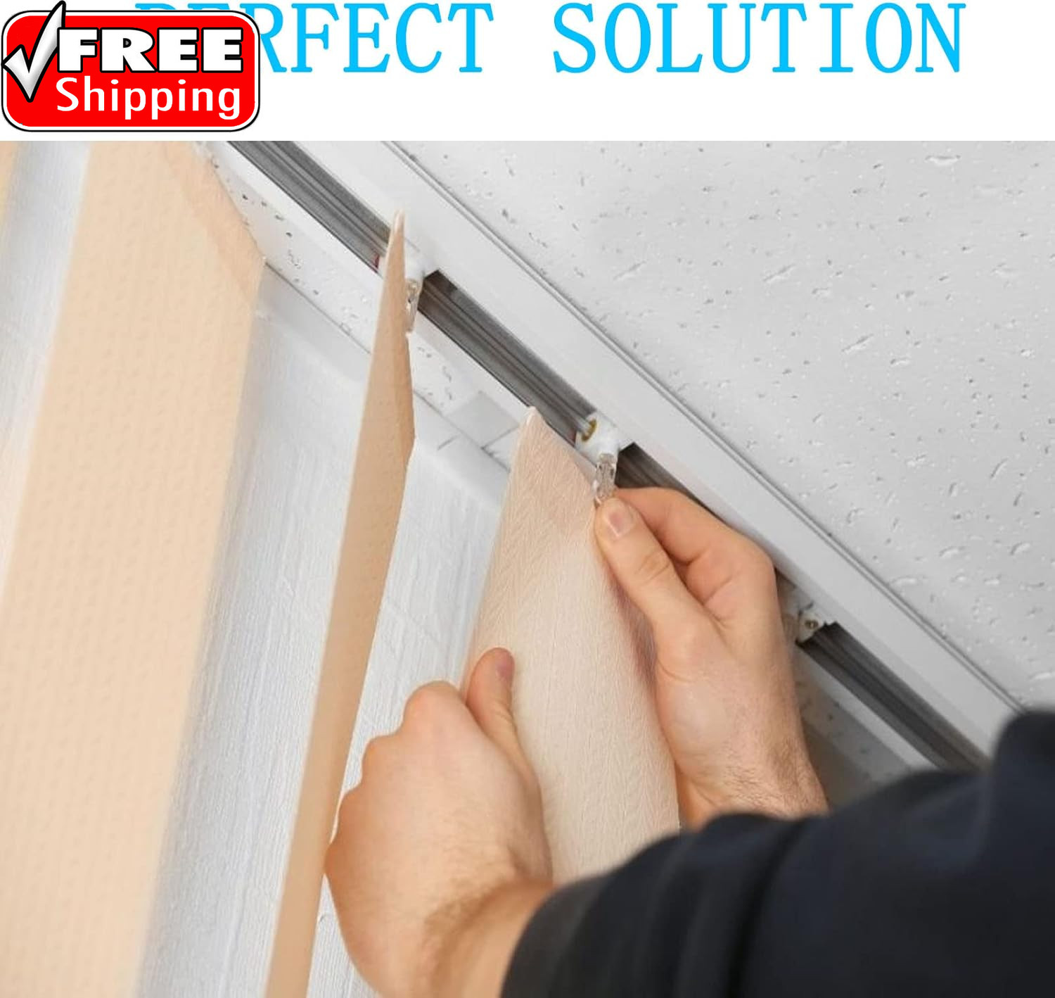 30 Sets (60 Pcs) Vertical Blinds Replacement Slats Panels, Vertical Blind Repair