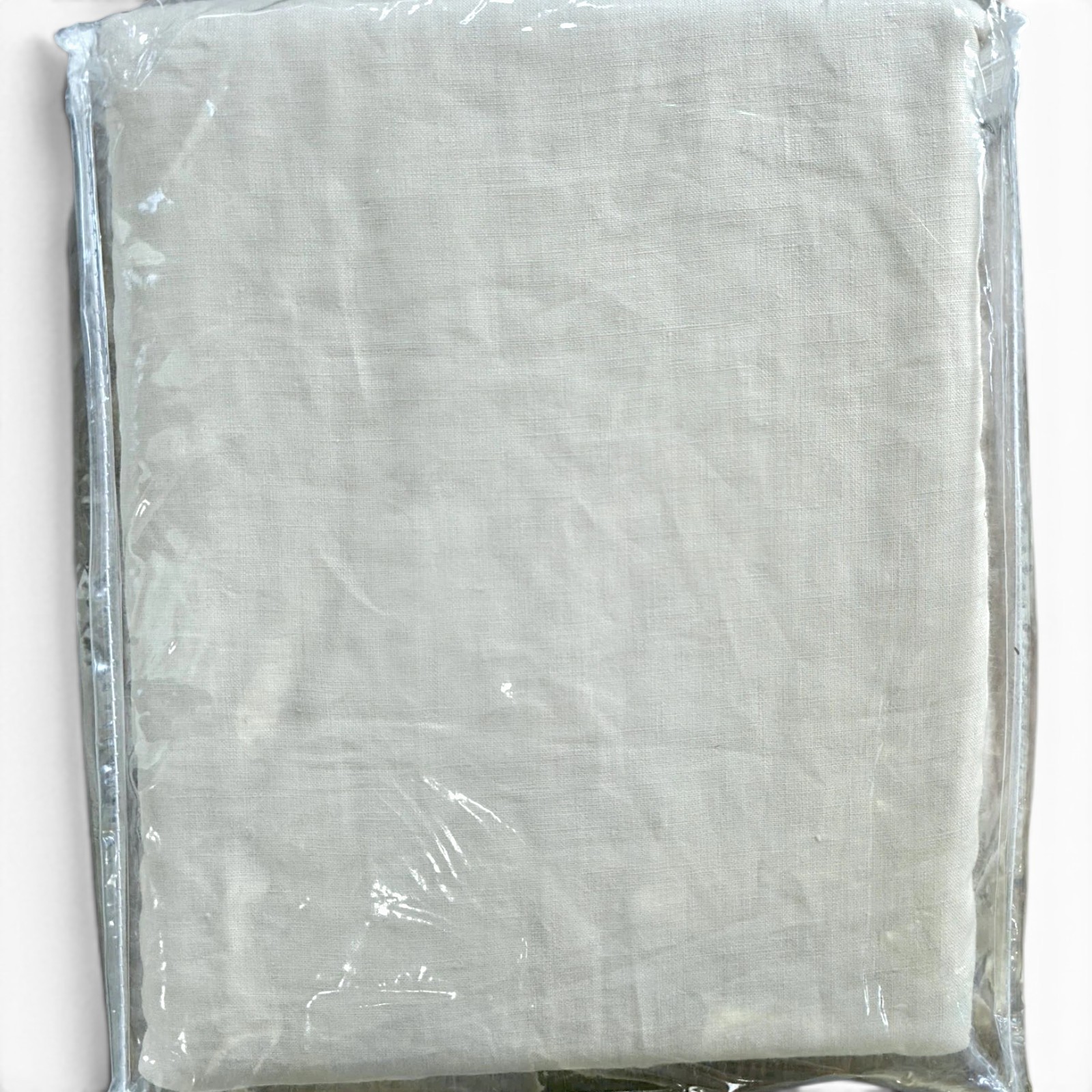 Pottery Barn Belgian Flax Linen Curtain 100×96 Rosewater Single Panel NEW