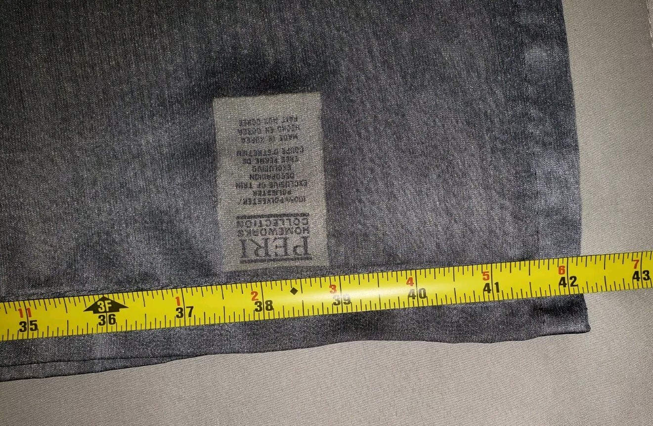Peri Homeworks Collection Rectangular Scarf Curtain 42×216 Chiffonade Gray
