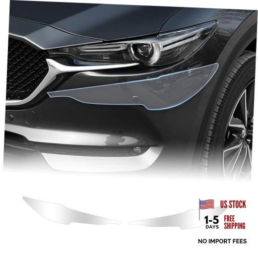 for 2017-2021 Mazda CX-5 8.5mil TPU PPF Clear Car Pre Clear Headlight Film 2Pcs