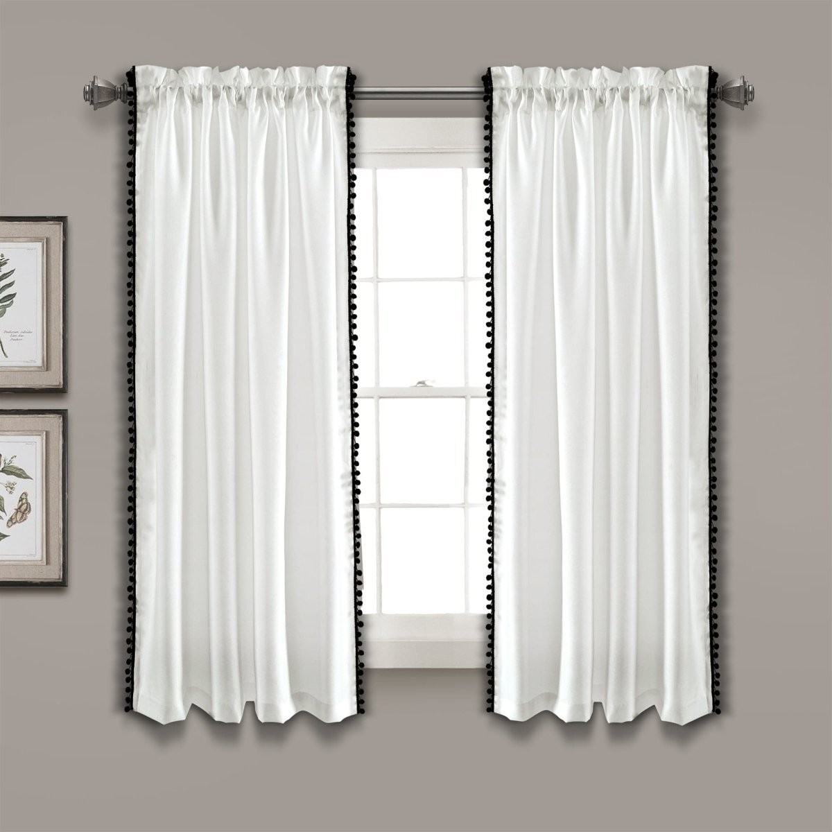 Pom Pom Window Curtain (Single Panel)