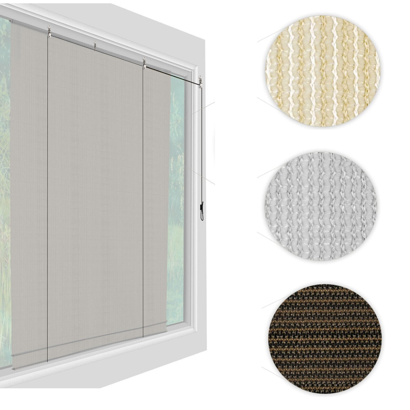 Roller up Shade Roller Shade Curtain Filtering UV Ray Yard Porch Pergola Balcony