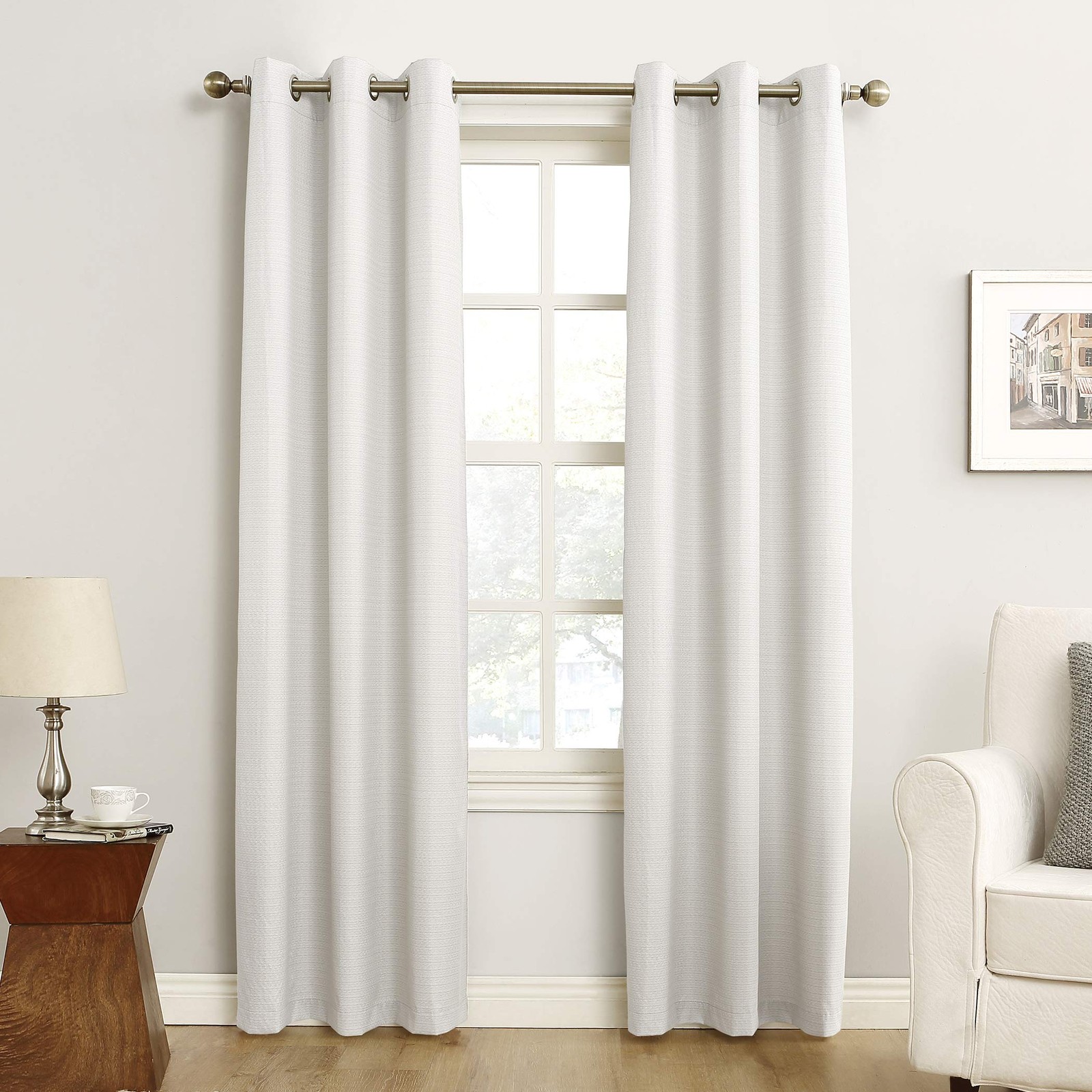 Cooper Thermal Insulated Energy Efficient Grommet Curtain Panel, Pearl White,…