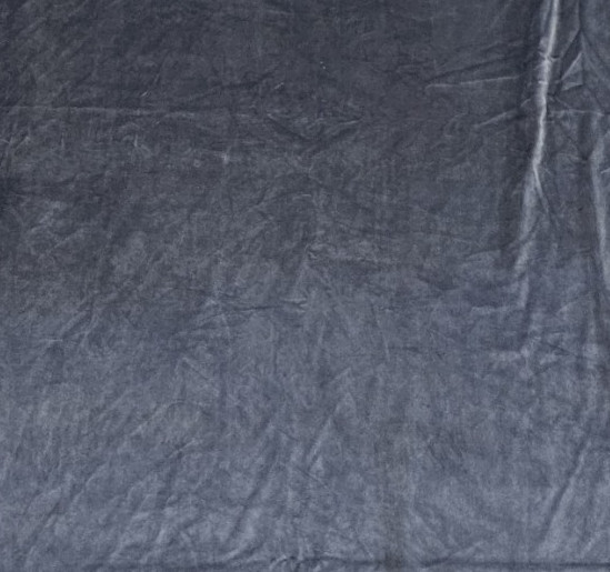 Dark Gray Pair of Velvety Rod Top Curtain Panels Drapes 53″x85″