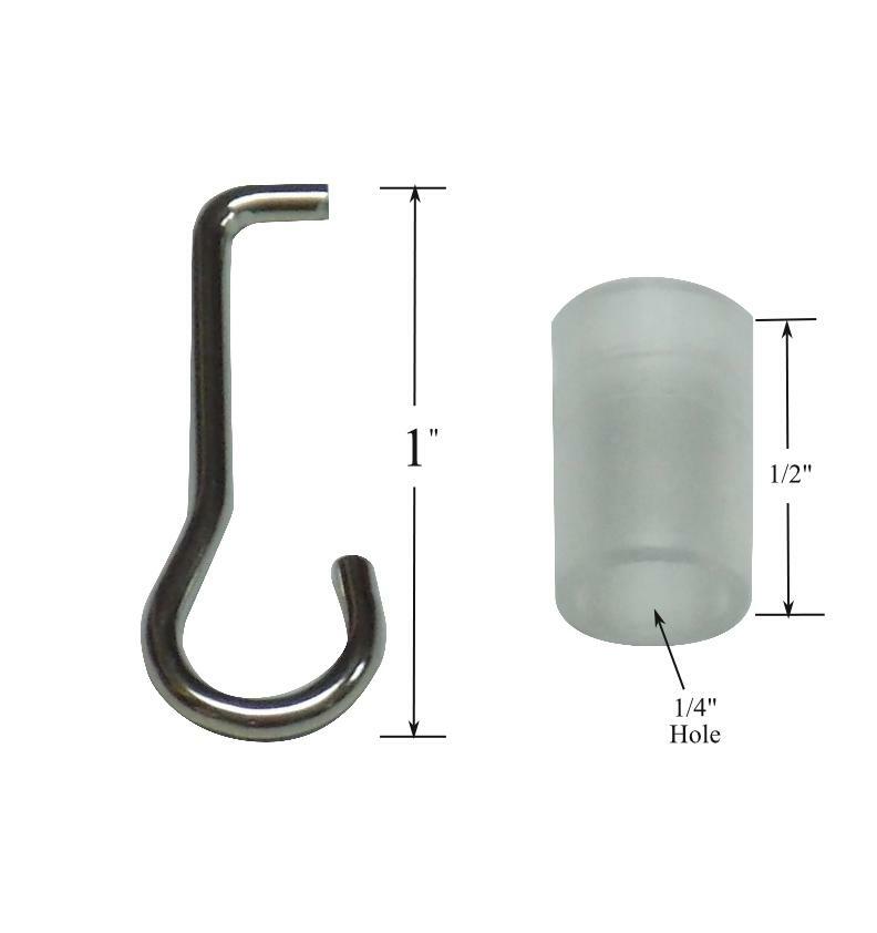 TILT WAND WIRE & COLLAR SET for Horizontal WOOD or MINI BLINDS with 1″ Headrail
