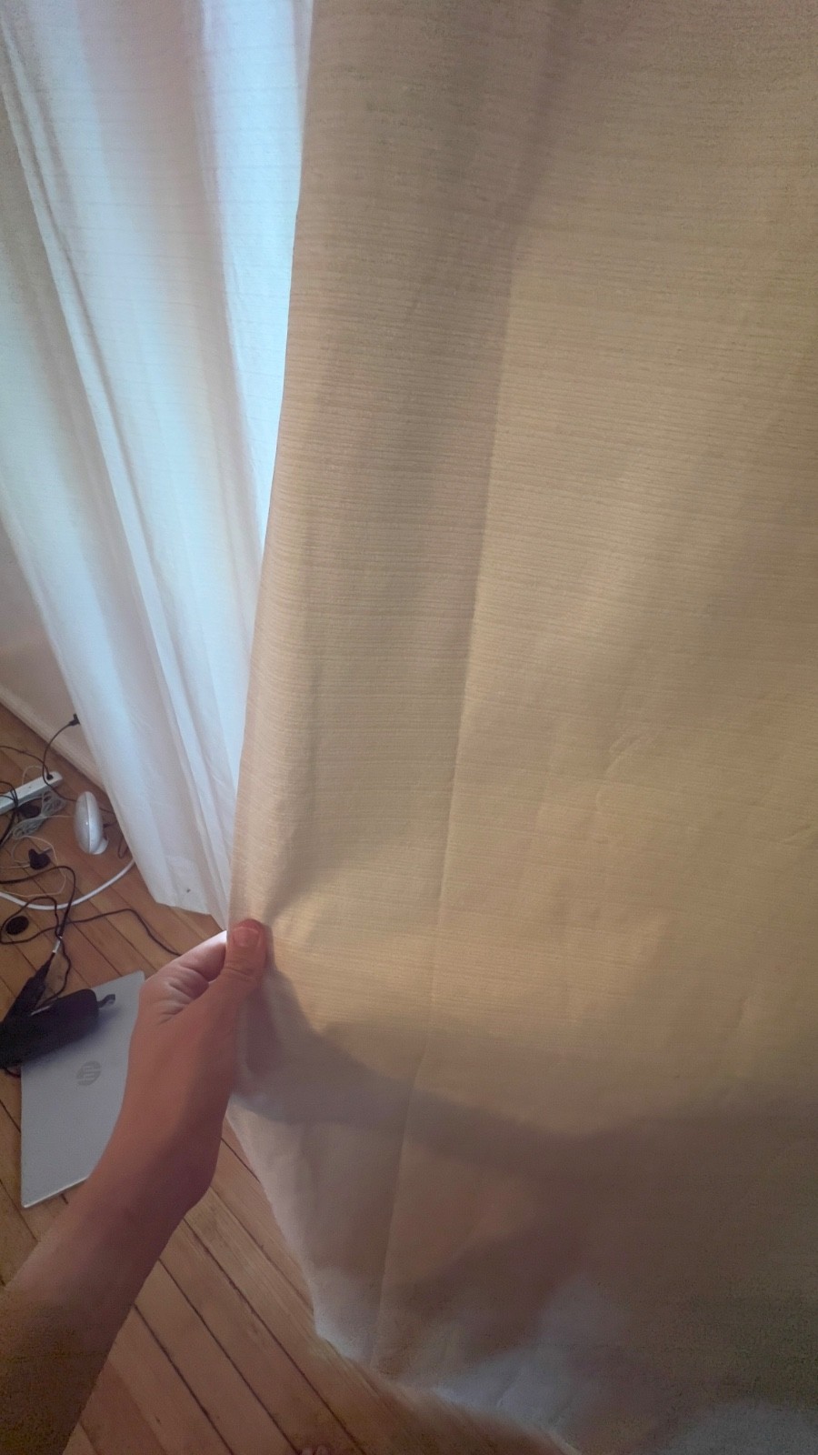 Beige Sunzero Blackout Curtains (39” x 84”) 4 Panels