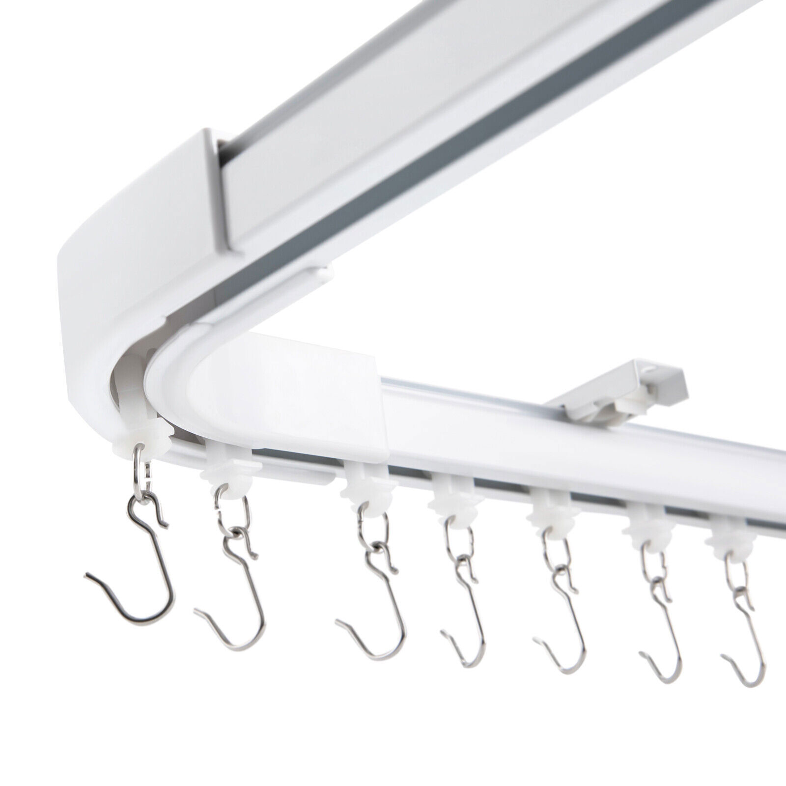 Curtain Track Rail Set For Ceiling Room Divider Privacy 12ft-18ft Heavy Duty