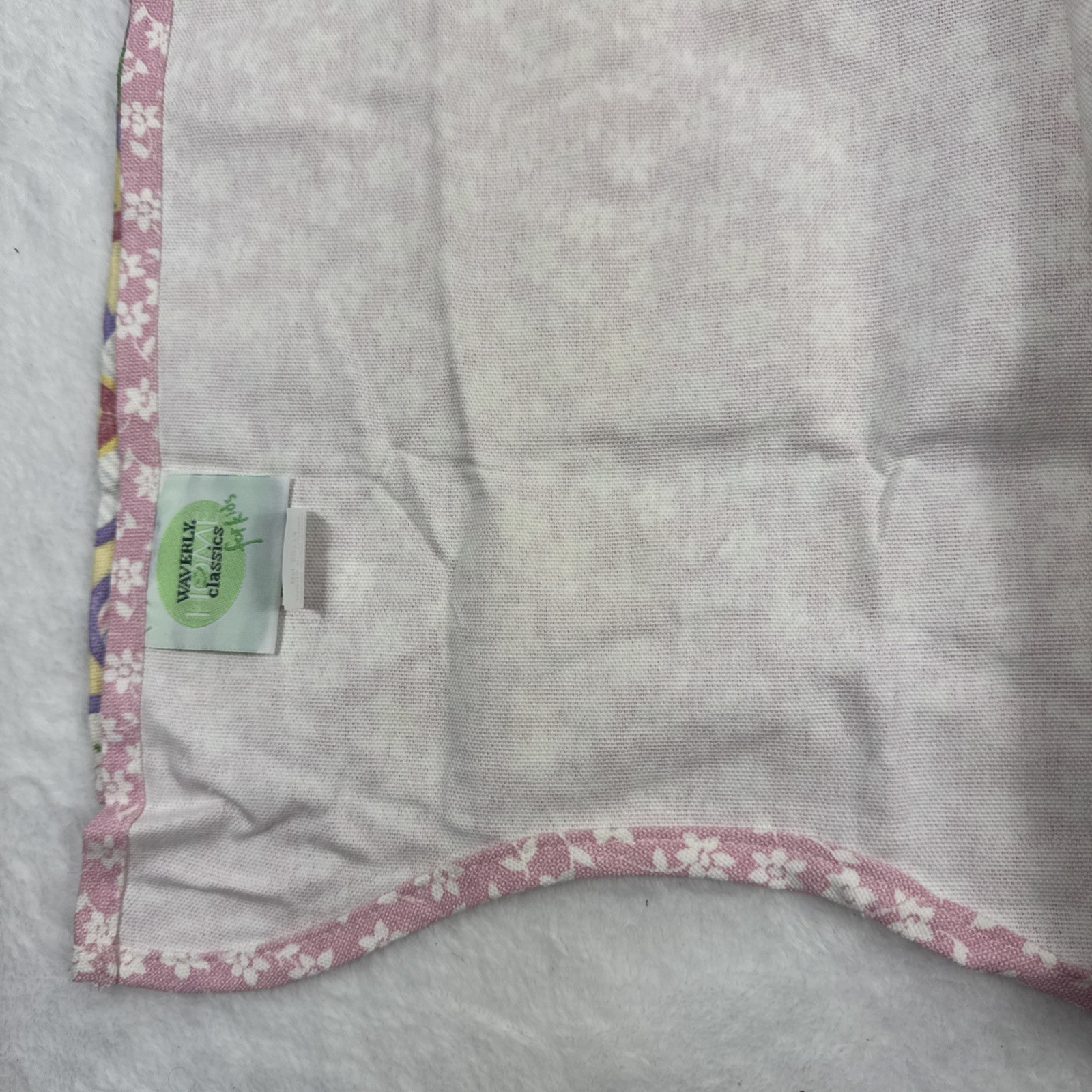 2 WAVERLY KIDS VALANCE HEARTS FLORAL PATCH PASTEL FAIRFIELD 54X14