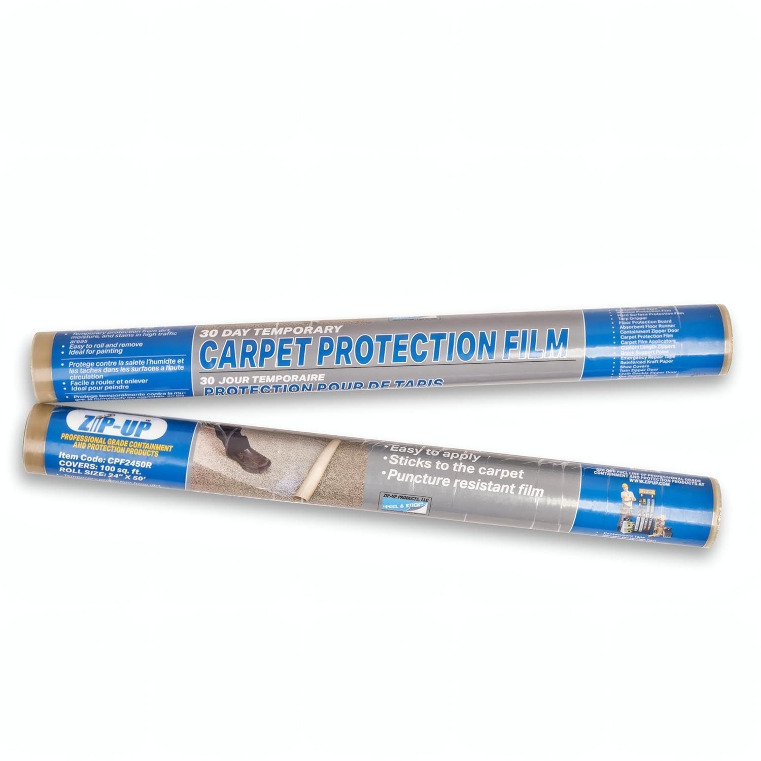 24″ x 50′ Carpet Protection Film – Self-Adhesive & Puncture Resistant