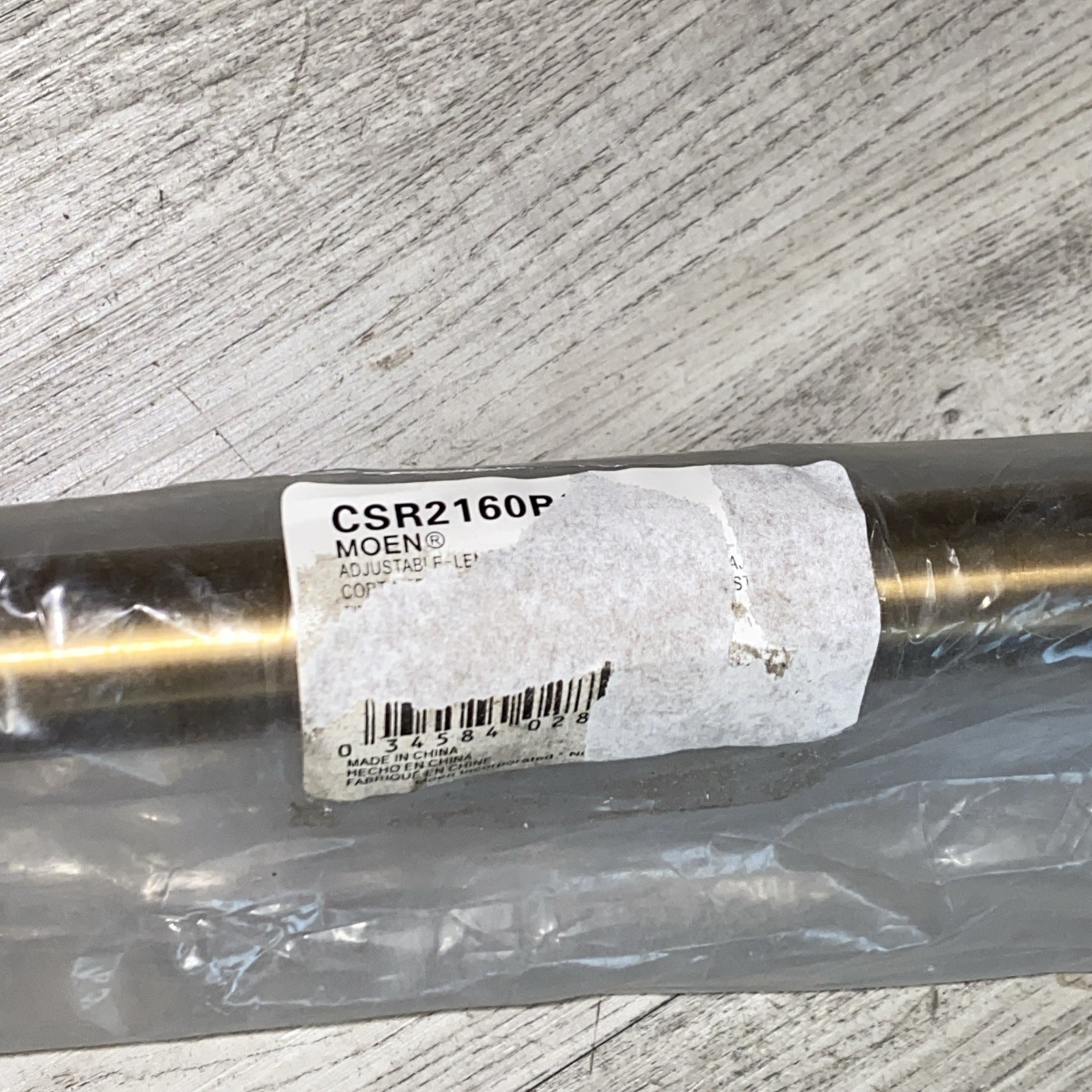 Moen CSR2160BG 54″-72″ Adjustable Curved Shower Rod, Wall Mounted – Brushed Gold