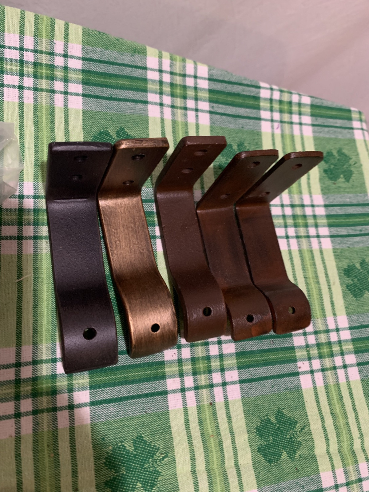 ❤️Wrought Iron 5 Various Tone Curtain Support Brackets Measurement In Pictures