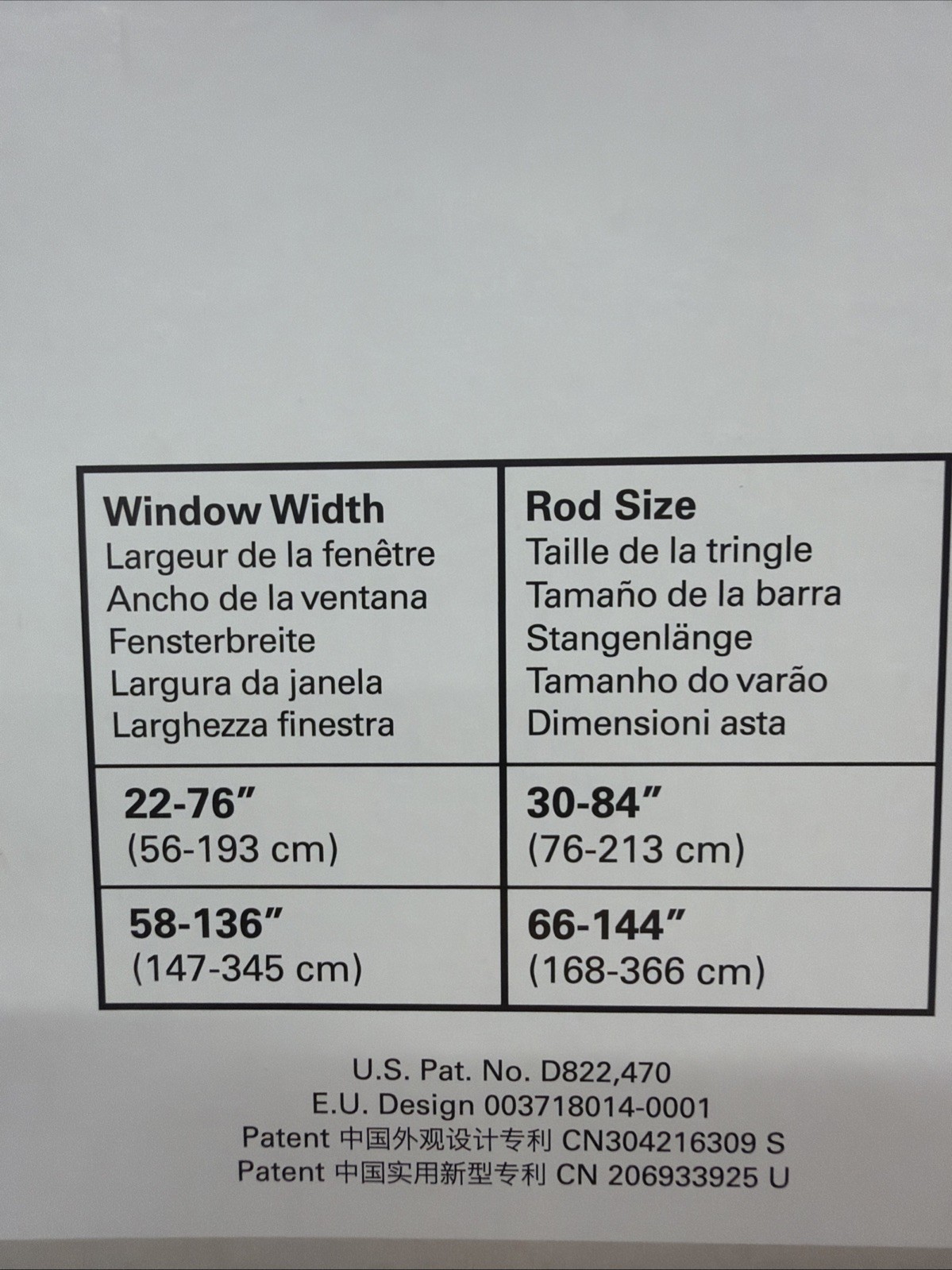 Umbra Twilight Double Curtain Rod Set – TWO SETS 66 to 144 inches