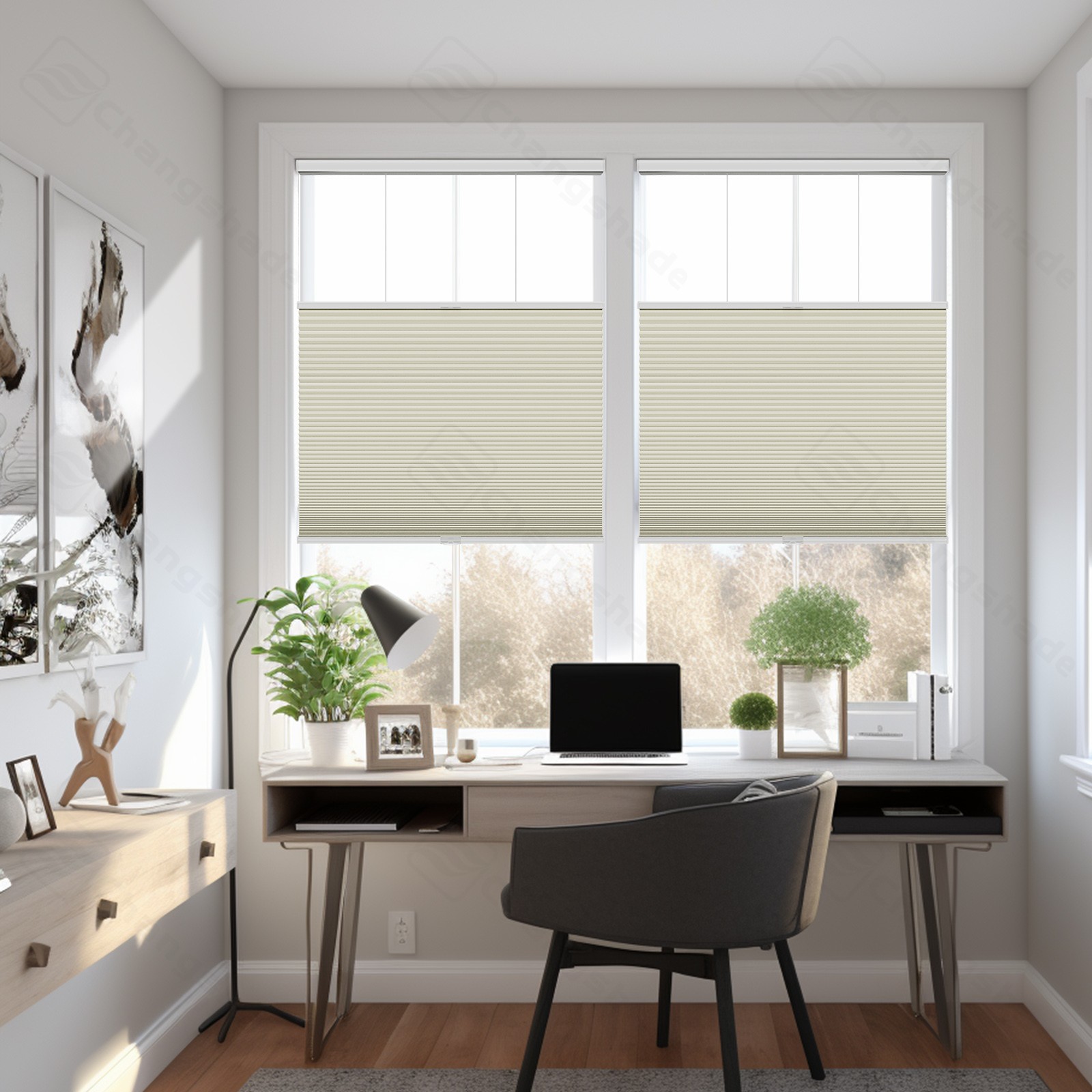 Changshade Cordless Blackout Top Down Bottom Up Cellular Shades Honeycomb Blinds