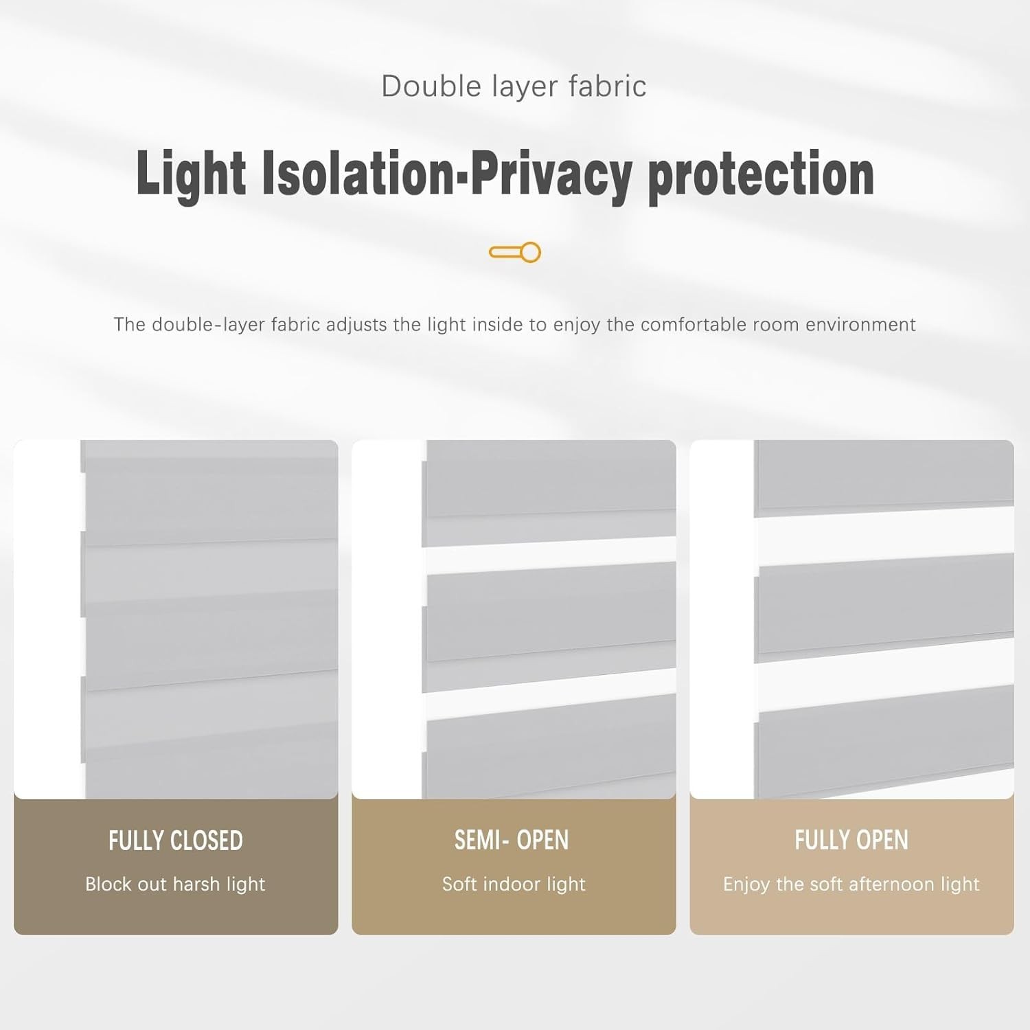 Changshade Dual Zebra Roller Blind Window Shade Horizontal Blind Easy to Install