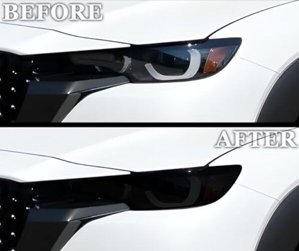 Full Headlight Taillight Tint Kit Compatible with Mazda CX Full Kit Dark Smoke