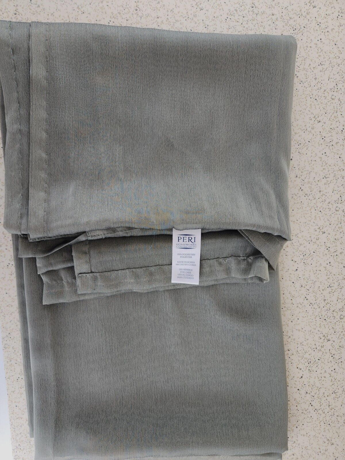 Peri Homeworks Collection Rectangular Scarf Curtain 42×216 Chiffonade Army Green