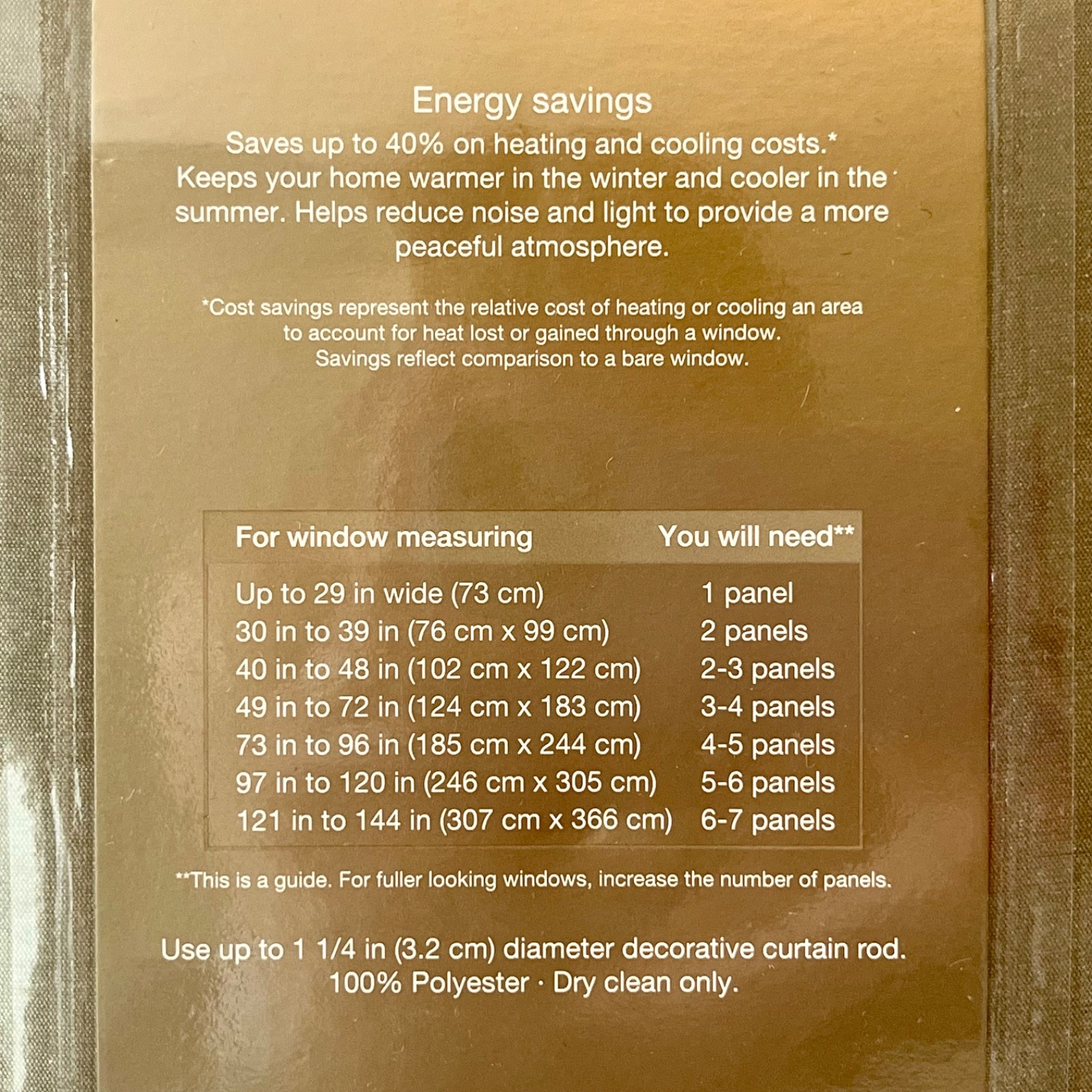 Royal Velvet Encore Rod-Pocket Back-Tab Panel 50″x84″ Energy-Saving Curtain