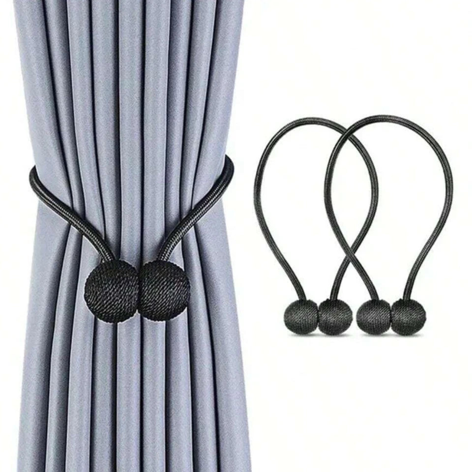 Magnetic Curtain Tiebacks 2pcs Curtain Holder Clips Tie Bands Window Home Decor