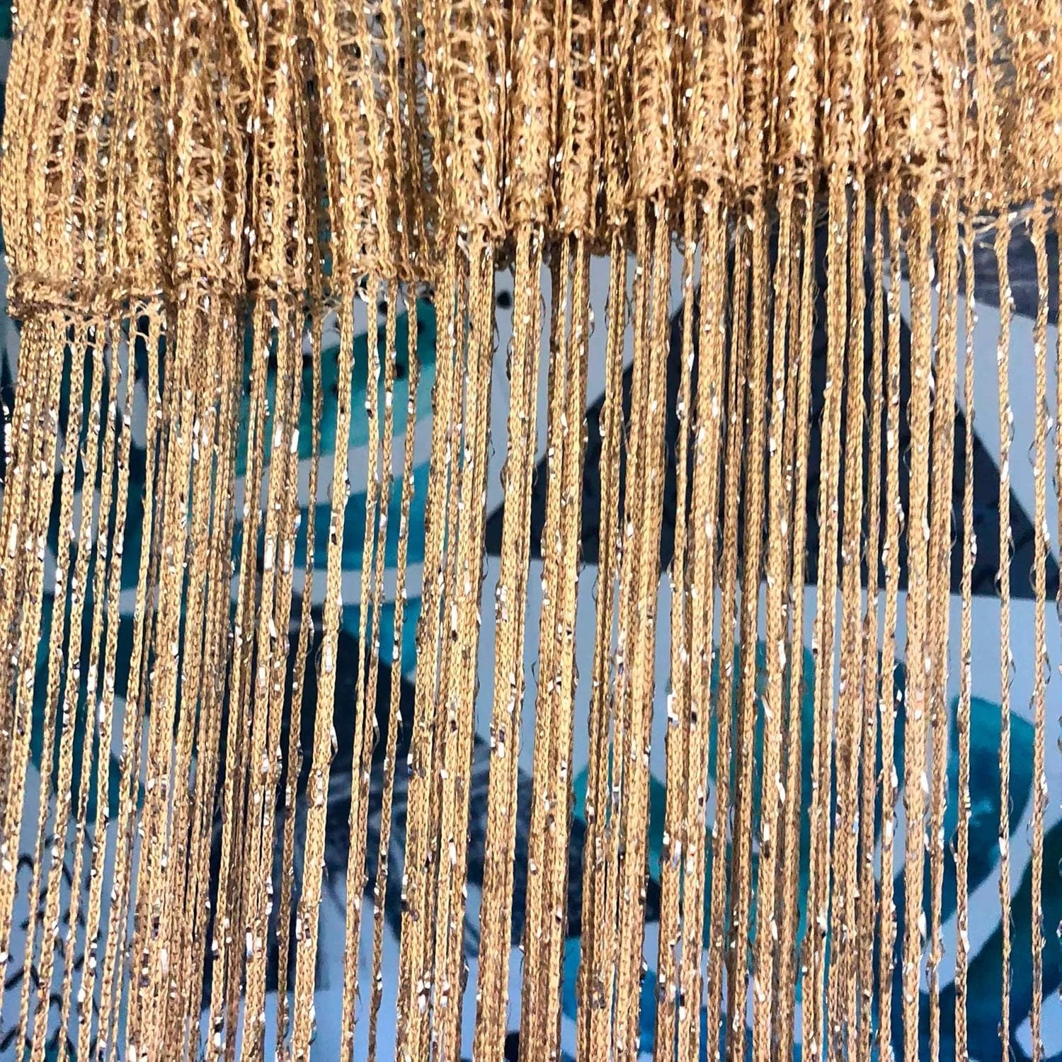 2 Pack Door Bead String Curtain Room Divider Decor Beaded Curtains for Doorway