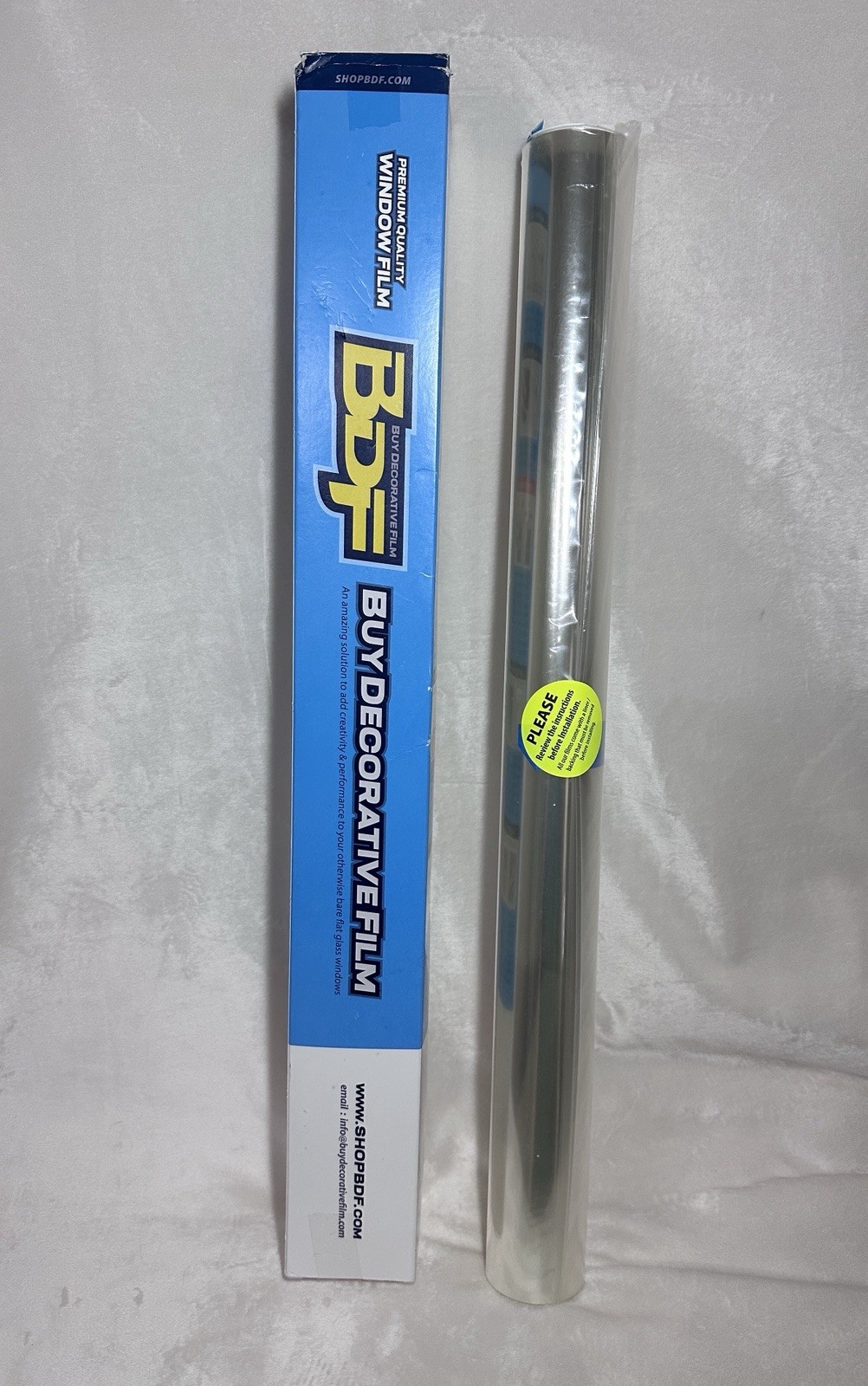 BDF S2M Window Film Clear UV Blocking 24in X 12ft Buy Decorative Film w/ Tools