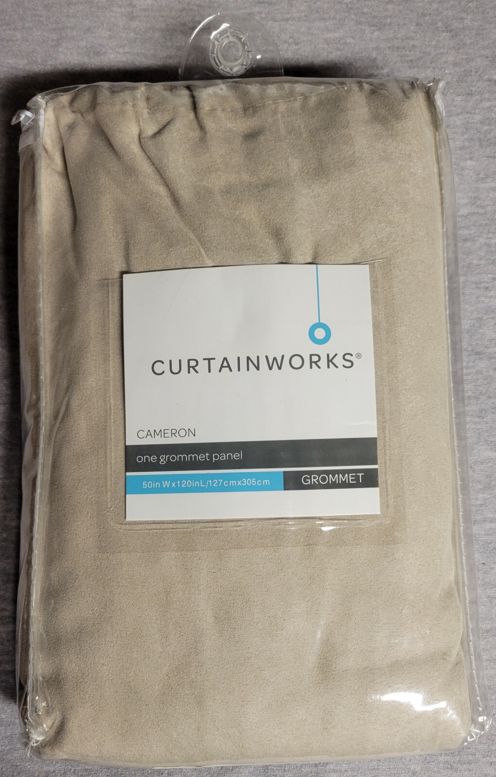 One Curtainworks Cameron 50×120“ Grommet Panel 100% Polyester in Sand