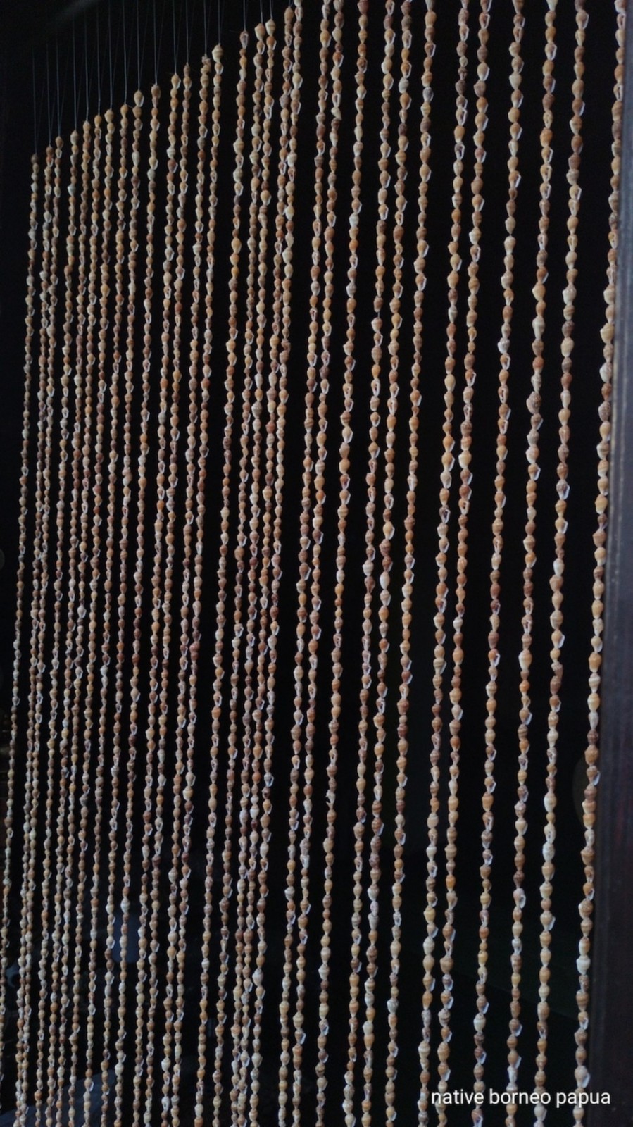 20 String Yellow Brown shells curtains,home decor,wall decor, , gifts