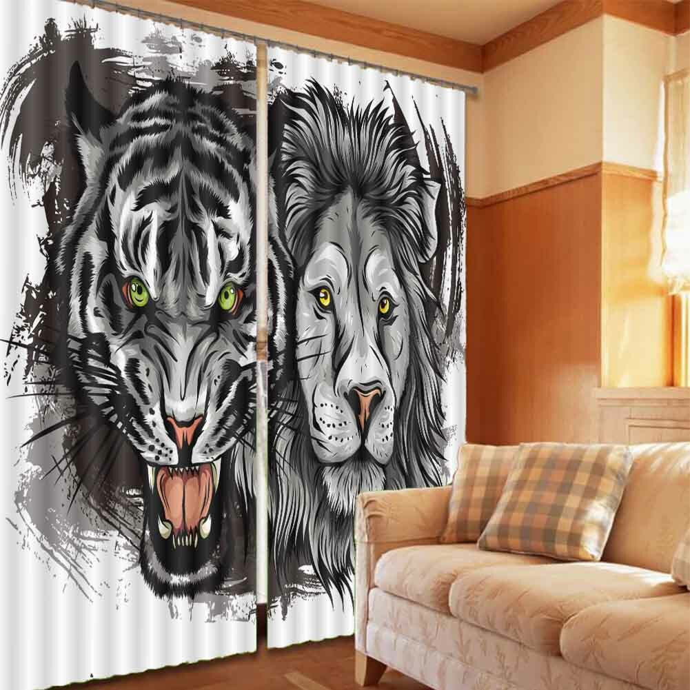 Force Blocking Point 3D Curtain Blockout Photo Printing Curtains Drape Fabric