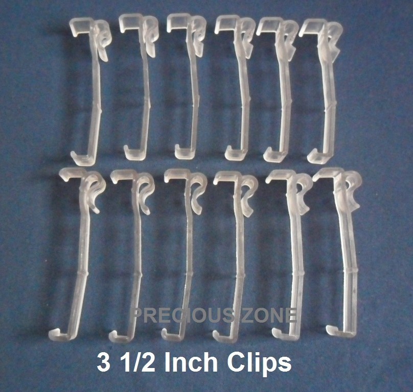 12 Pcs 3 1/2 Inch Valance Clips For Horizontal Faux wood & Wood Blinds Parts 3.5