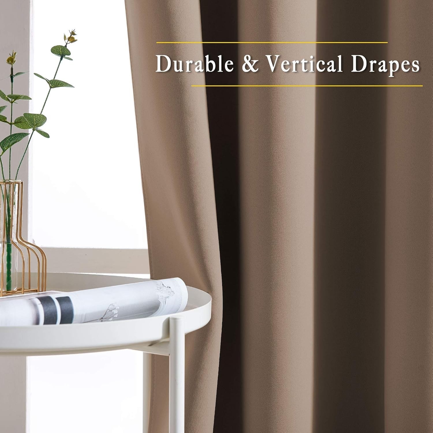 Kitchen Blackout Curtains and Drapes – Triple Weave Energy Saving Thermal Ins…
