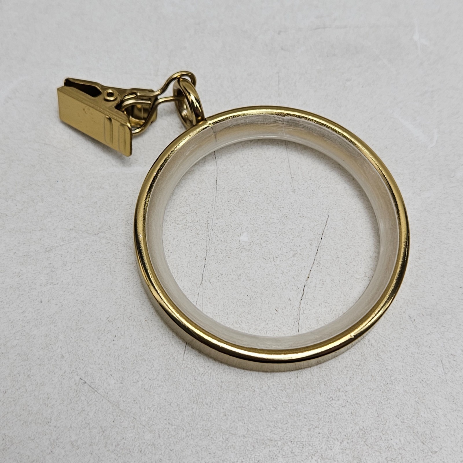 MODE Cambria Premium Easy Glide 18 Count Curtain Rings 2″ Diameter Brushed Gold