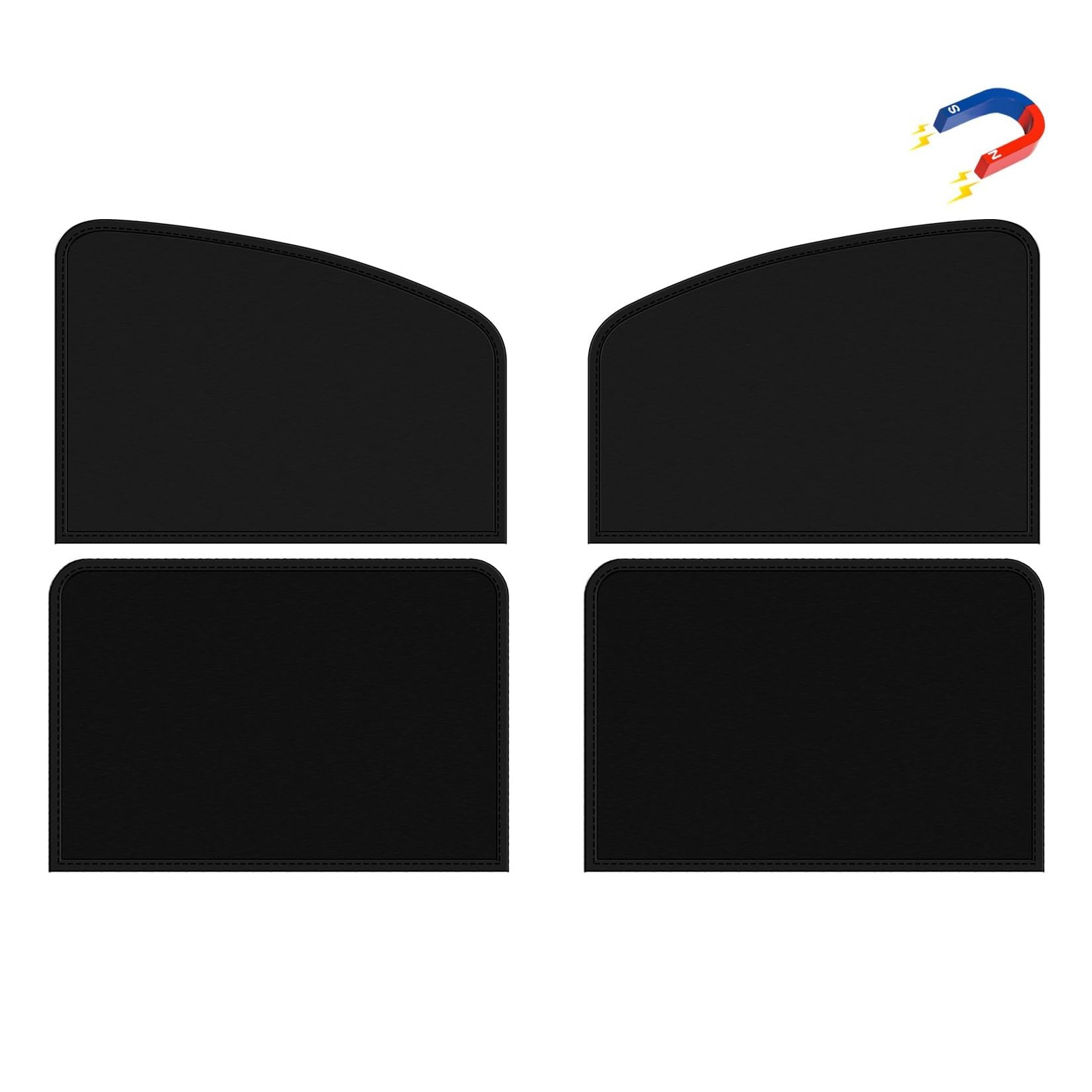Side Window Sun Shade Magnetic Universal Sunshade Privacy Blinds Car Black