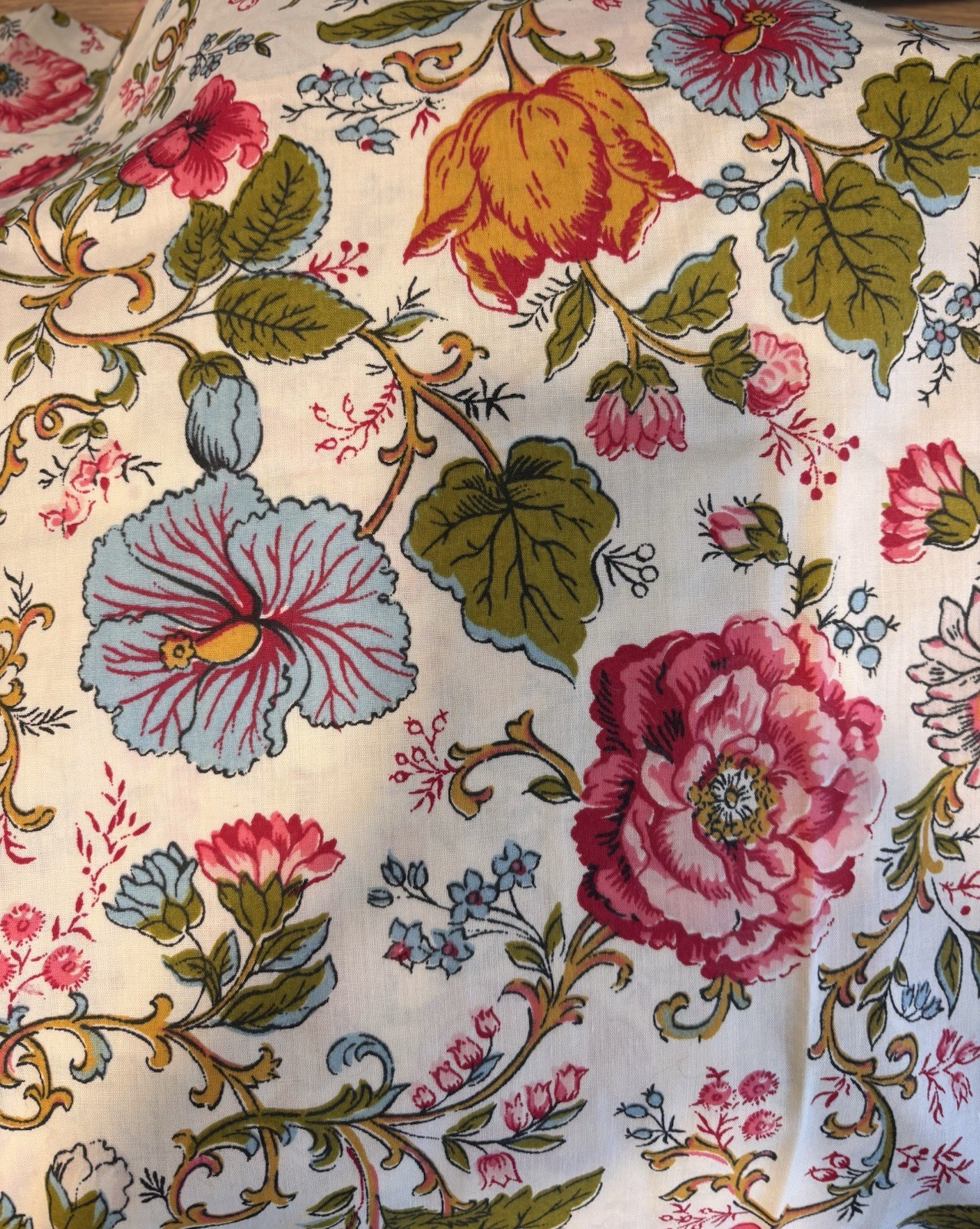Vintage Spring Maid English Manor Curtains 83Lx22W Set 4 Panels Cottage Pinch Pl