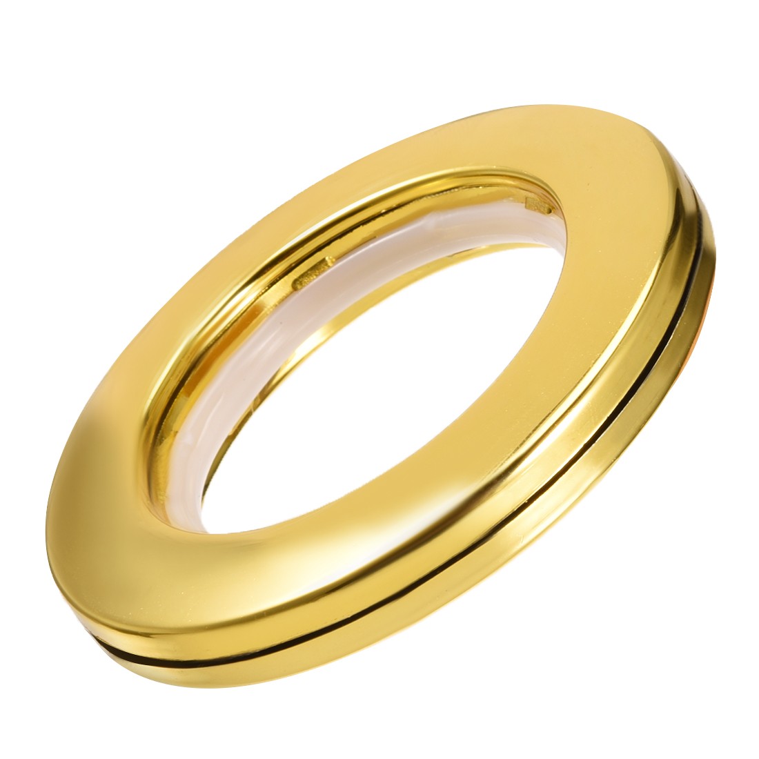 Curtain Grommets Plastic 1.5 Inch Inner Dia Drapery Eyelet Rings Gold Tone 6Pcs
