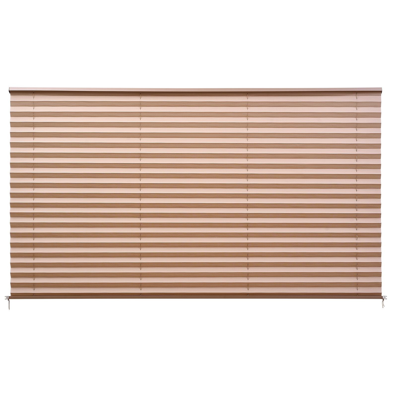Cappuccino RV Blinds 62x32in Pleated, Blocks Sunlight Privacy