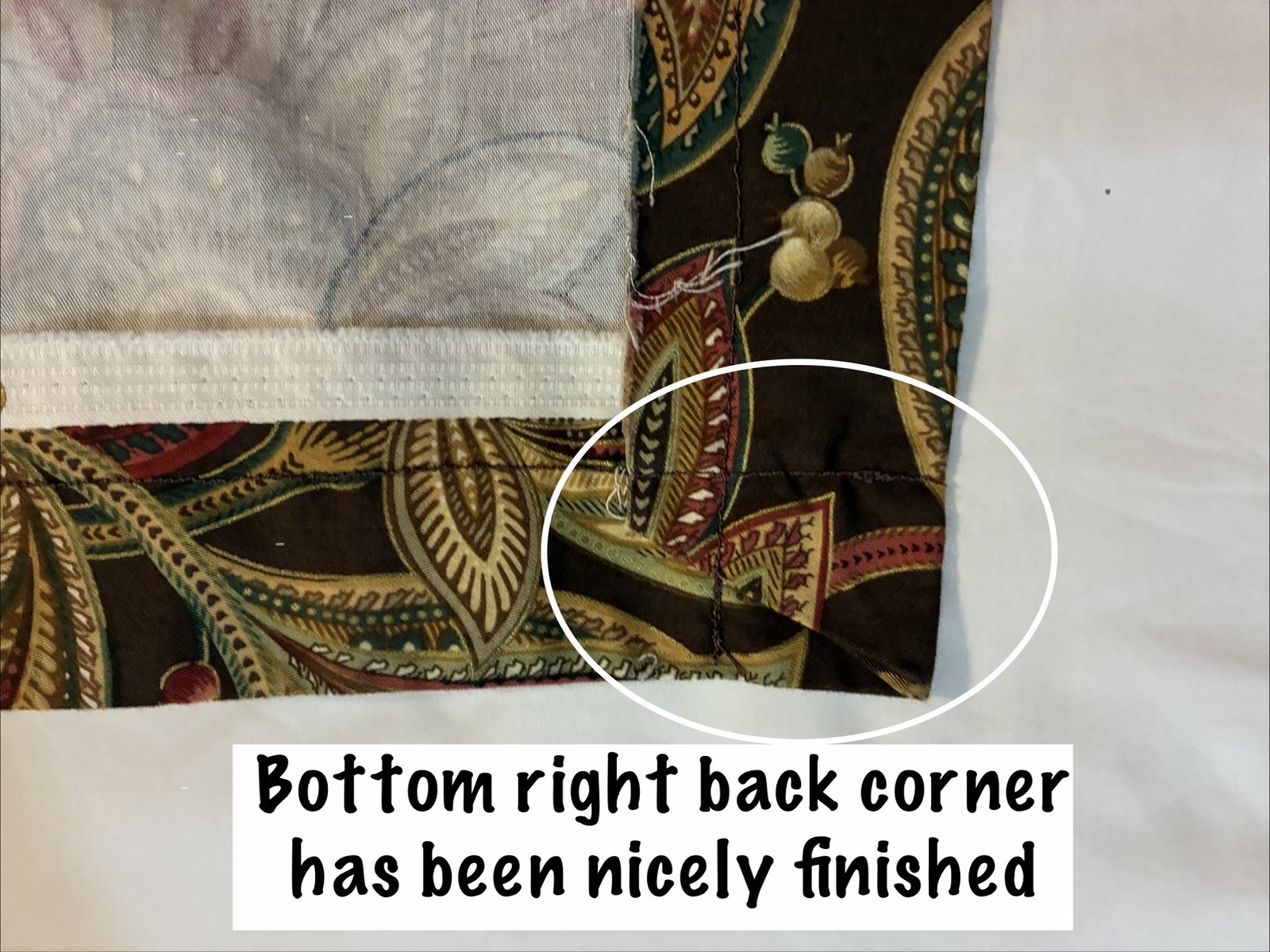 Stefania By Five Queens Court Window Valance 110Lx20”W ~Lovely~Homemade *Flaws*
