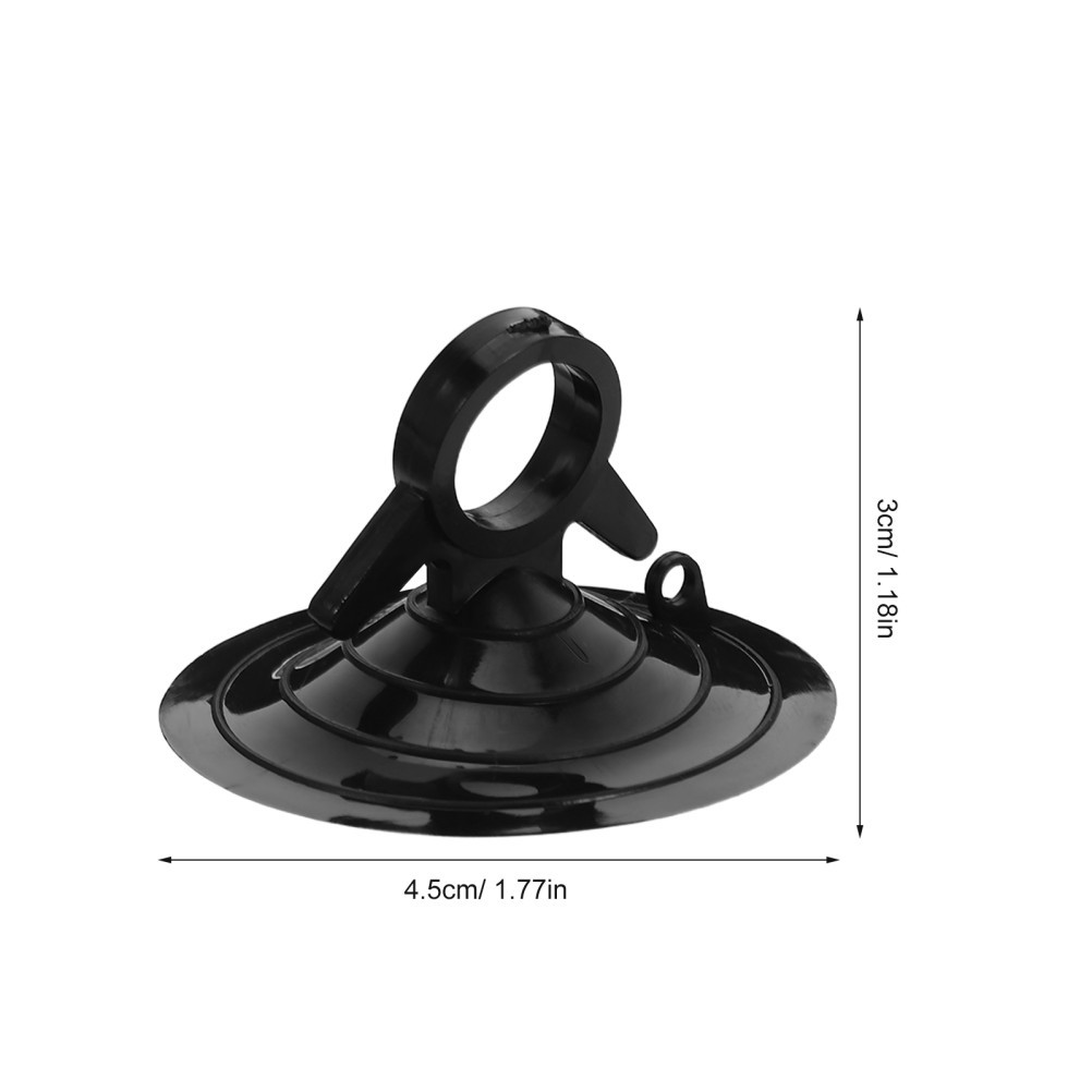 4Pcs Reusable Automotive Suction Cups Car Window Holder Strong Suction Black