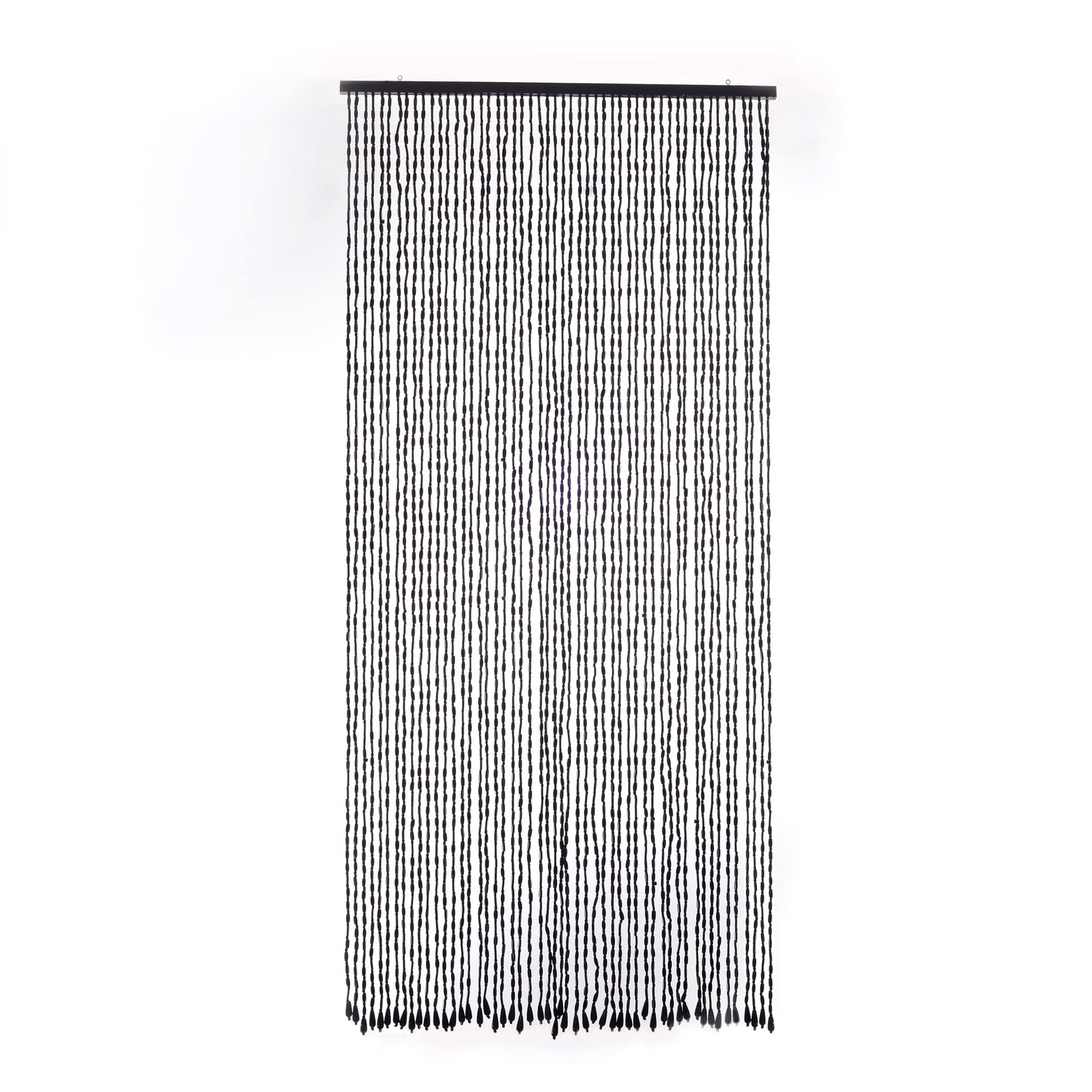 52 Strands Black Wood Bamboo Beaded Curtain for Doorway Room Divider 36inch x…