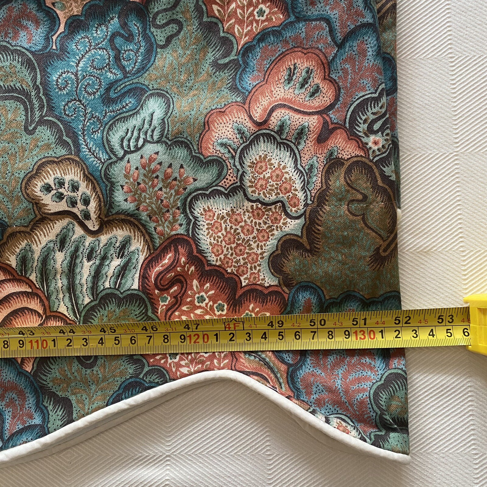 Waverly Fabric Henry Ford Greenfield Village Paisley Valances SET 3 52×11