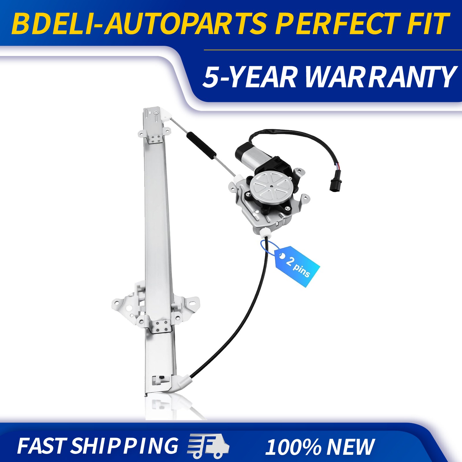 Front Driver Side Window Regulator for 2005-2015 Nissan Frontier Xterra w/Motor