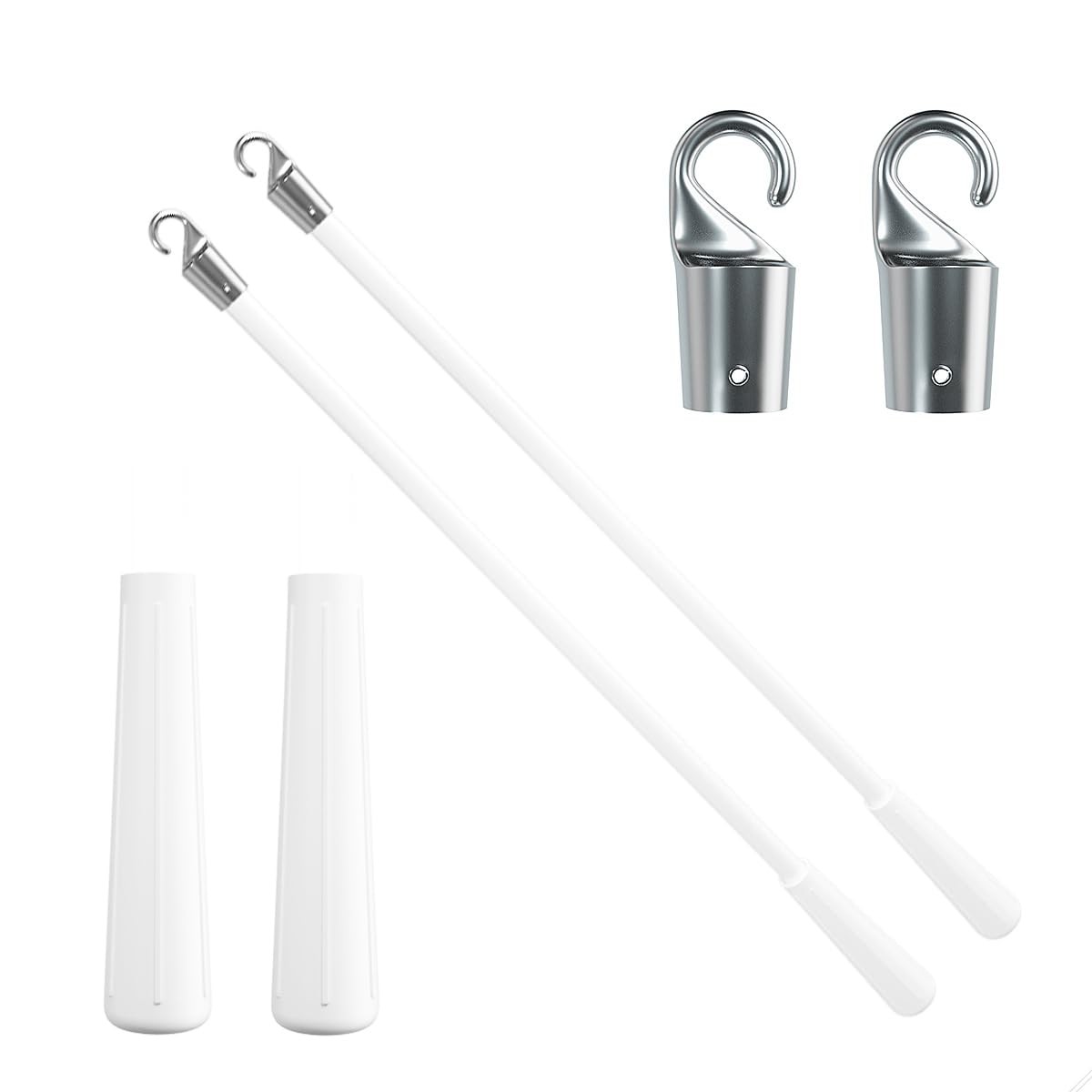 Quadafy 2 Pack 12 inch Blind Wand, Vertical Blinds One Size, 12 Inch