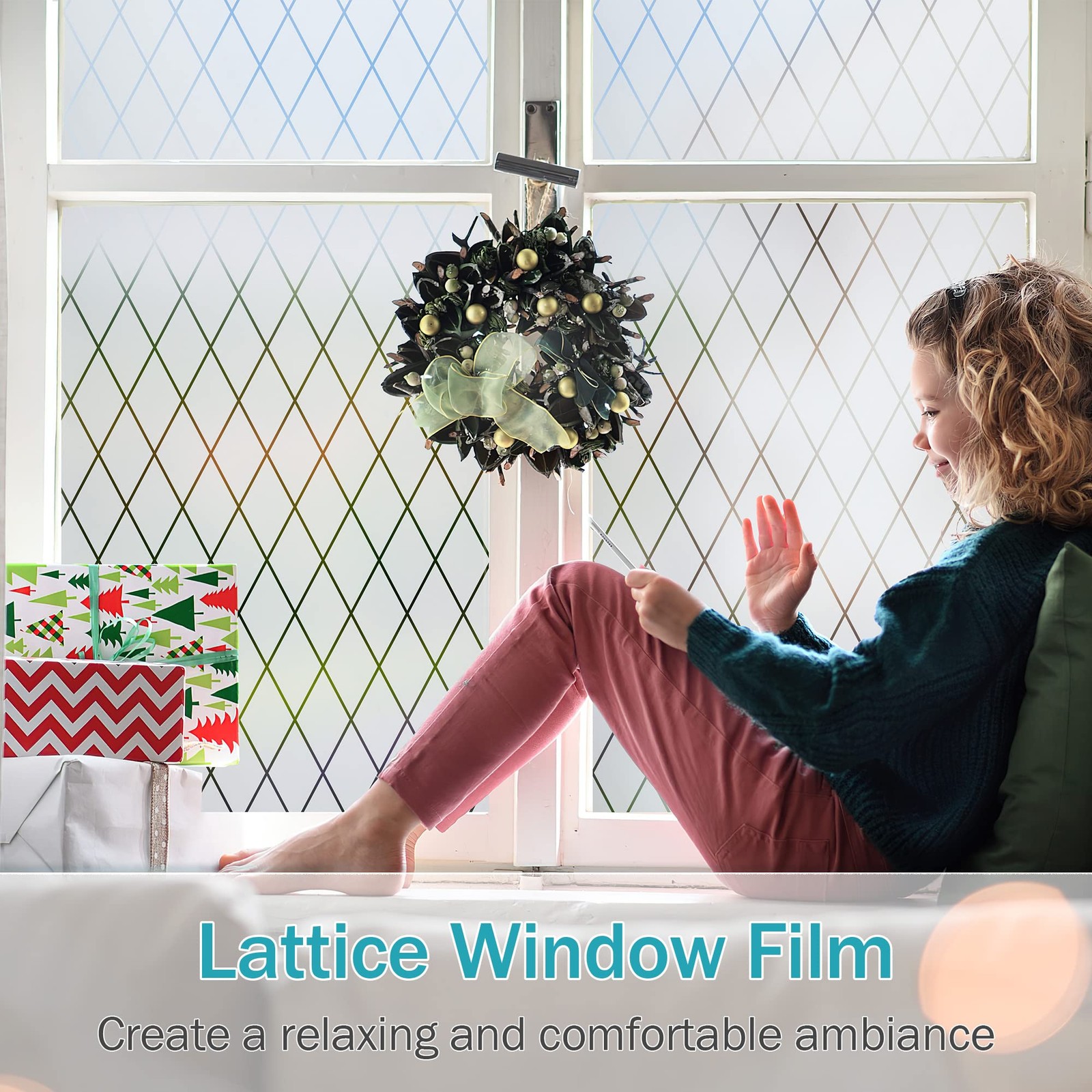 Frosted Window Film Static Cling Decorative Privacy Glass Film 17.7X78.7inch