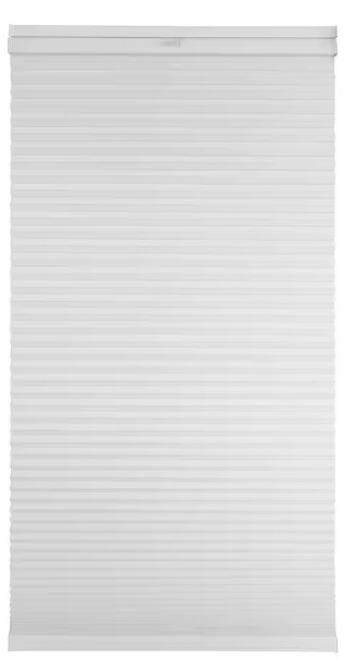 Shadow White Cordless Blackout Cellular Shades – 43.75 in. W x 64 in. L