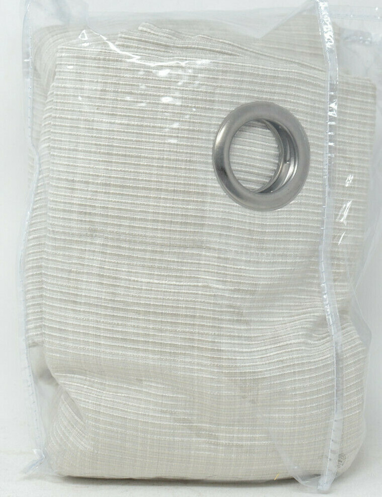 Garland 63-Inch Lined Grommet Top Room Darkening Window Curtain Panel in Linen