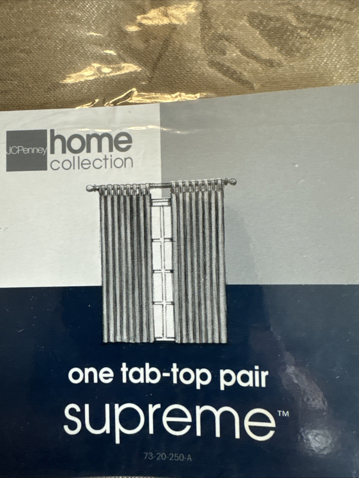 New JC PENNEY Home Collection Supreme One Tab-Top Pair Linen W80x84L 2004