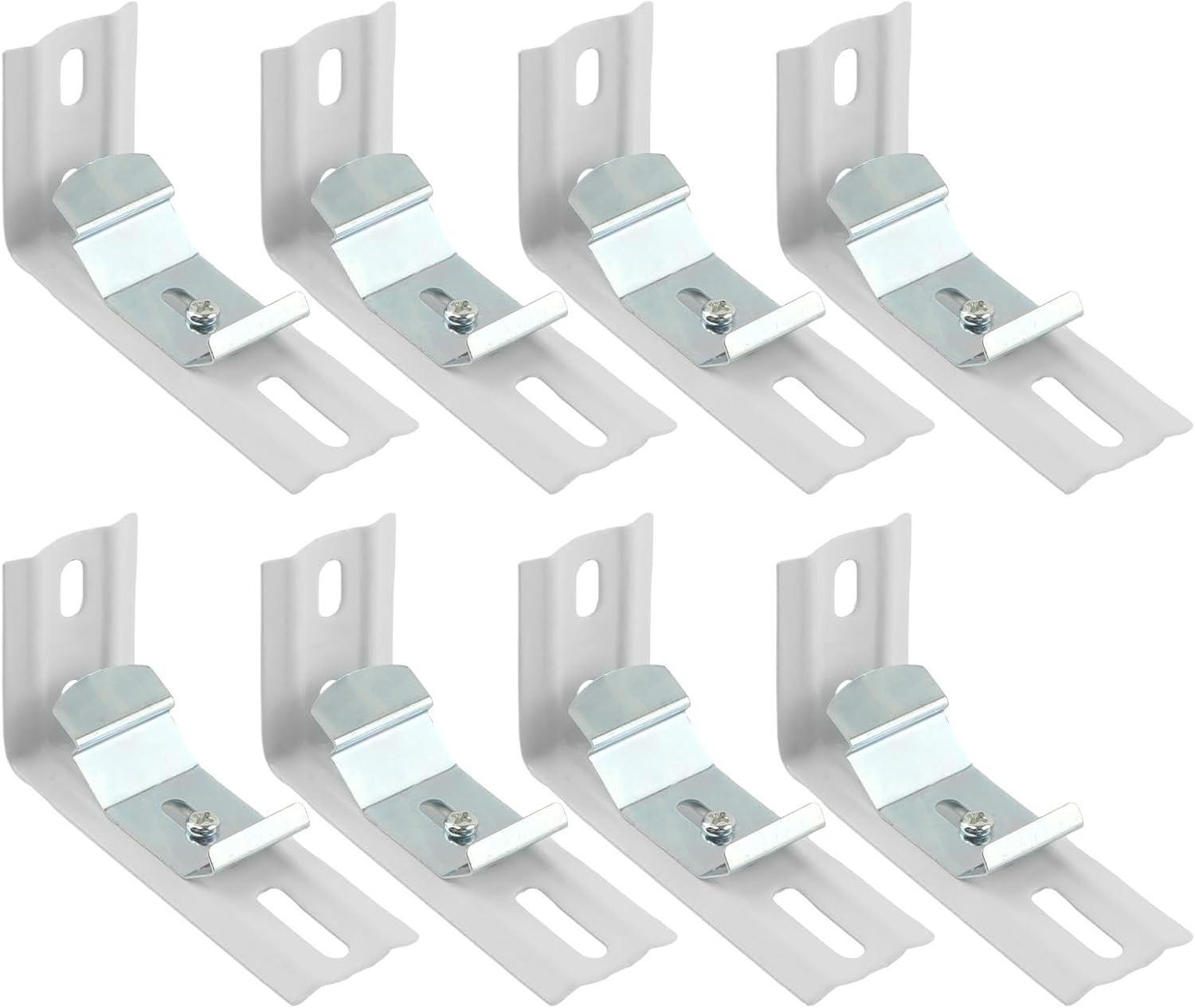 8Pcs L Bracket Vertical Blind Bracket Clips, Headrail Width 1-1/2″38mm Brack-…