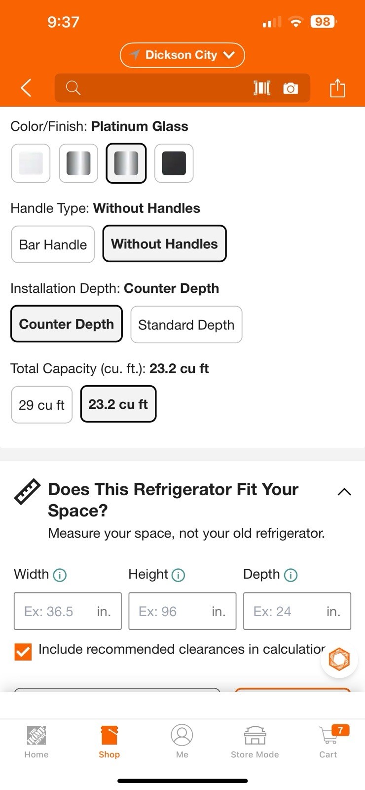 Cafe 36 Inch Redfrigerator